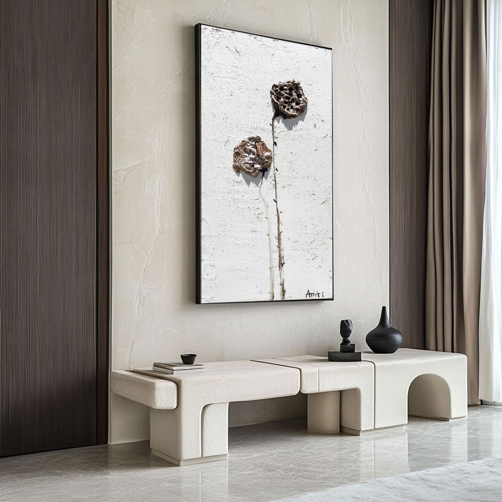 Abstract Painting "Zapomenuté Květiny" - nukeart
