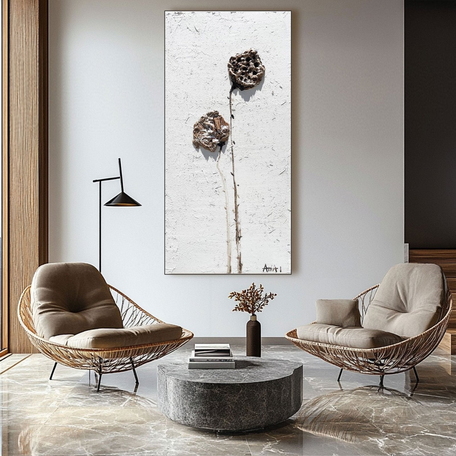 Abstract Painting "Zapomenuté Květiny" - nukeart