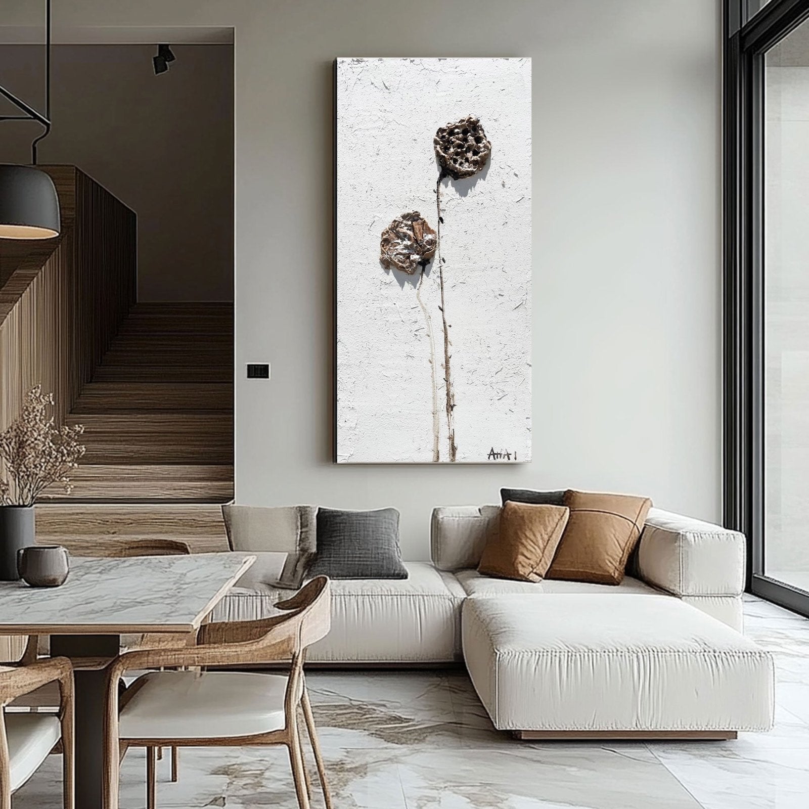 Abstract Painting "Zapomenuté Květiny" - nukeart