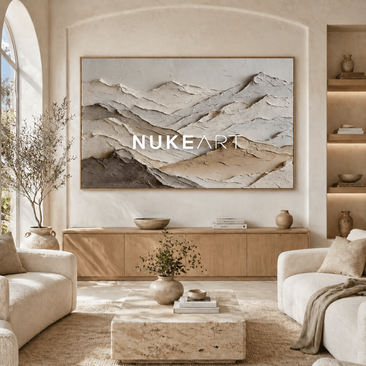3D Textured Wall Art “Silent Earth Layers” - nukeart
