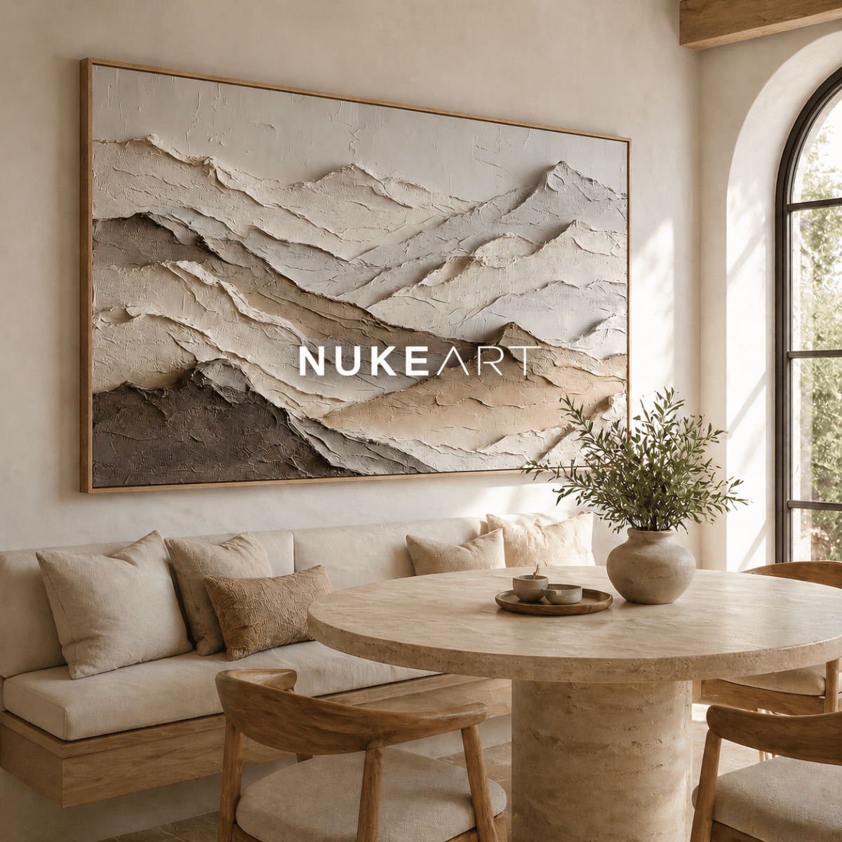 3D Textured Wall Art “Silent Earth Layers” - nukeart