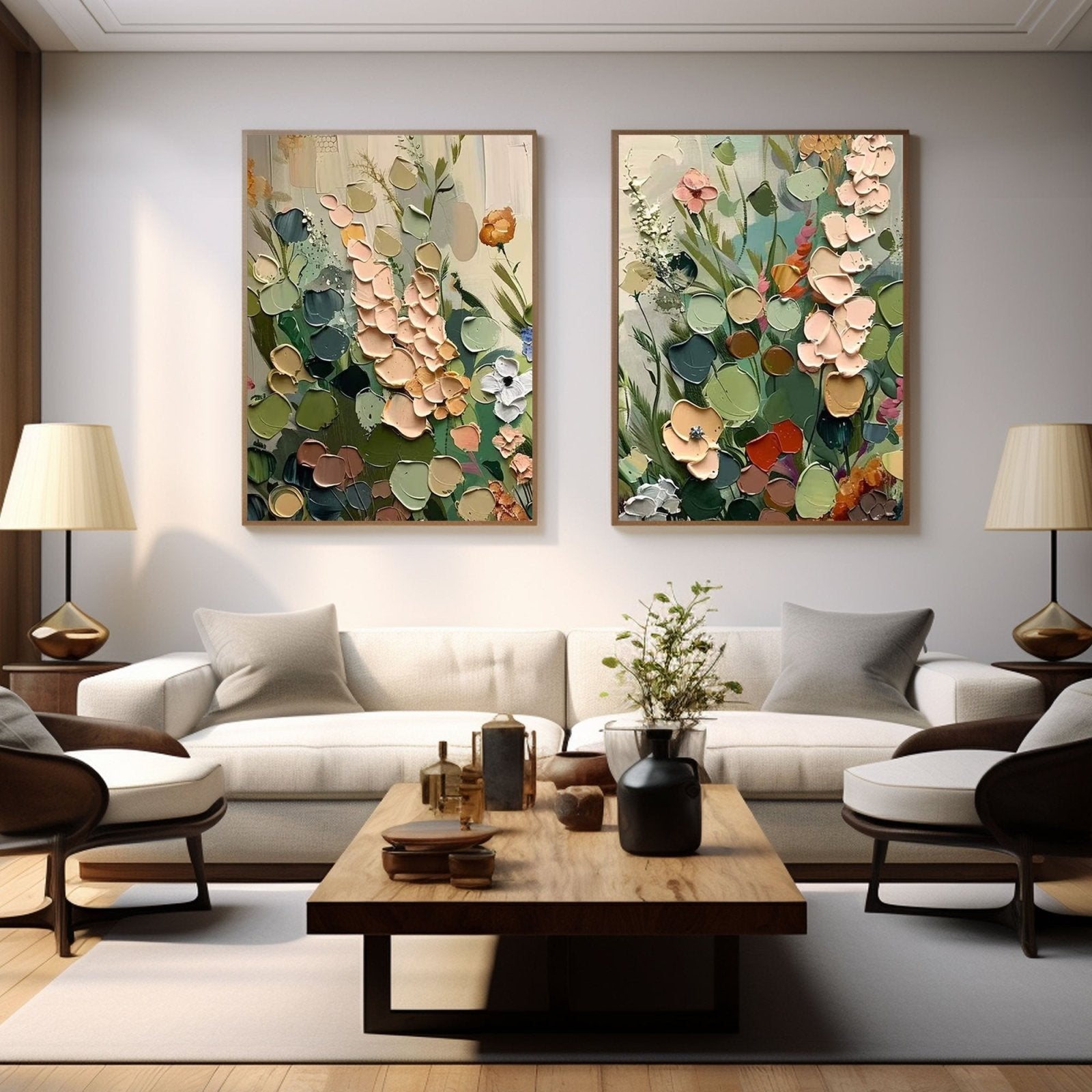 Colorful Painting "Jardín Interior” - nukeart