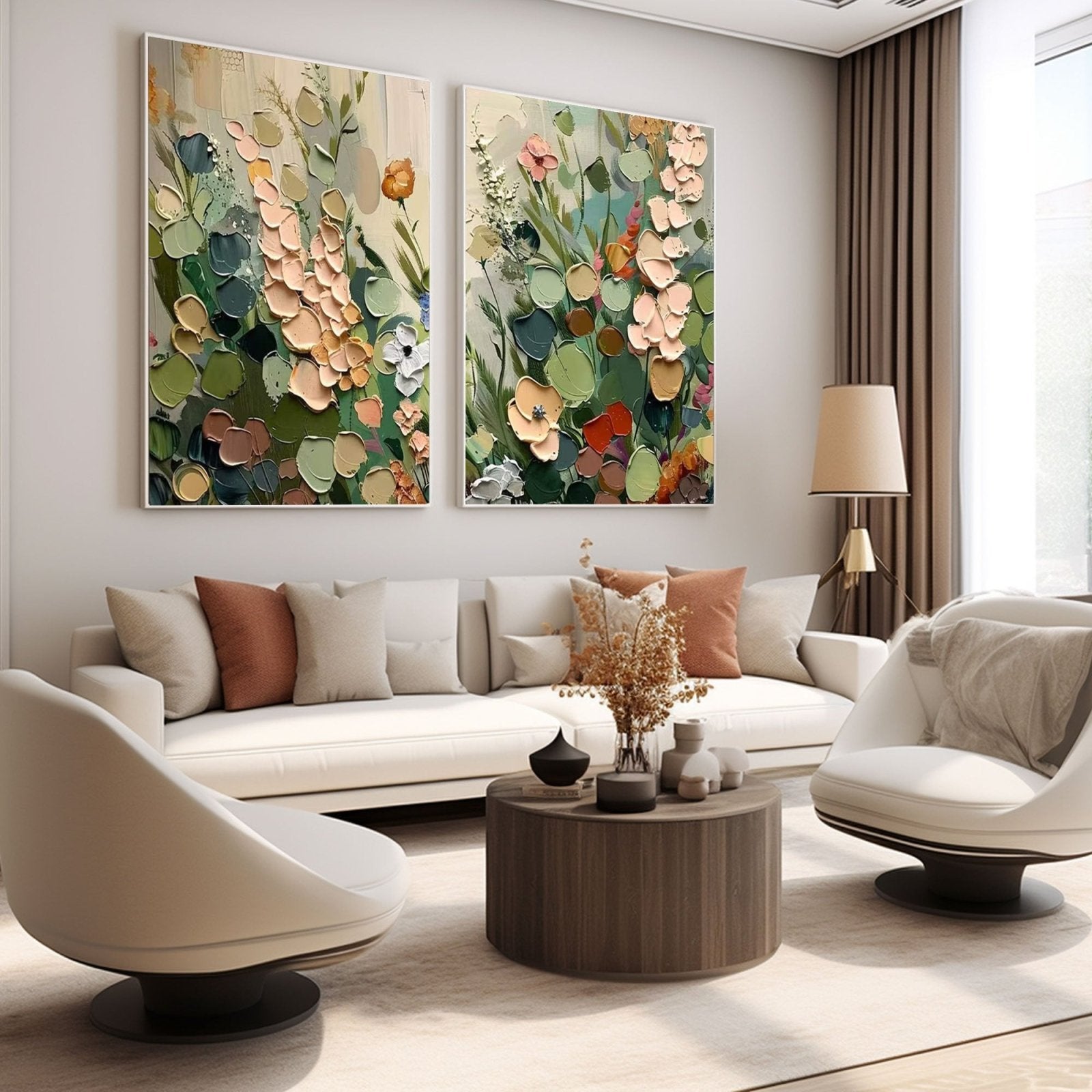 Colorful Painting "Jardín Interior” - nukeart