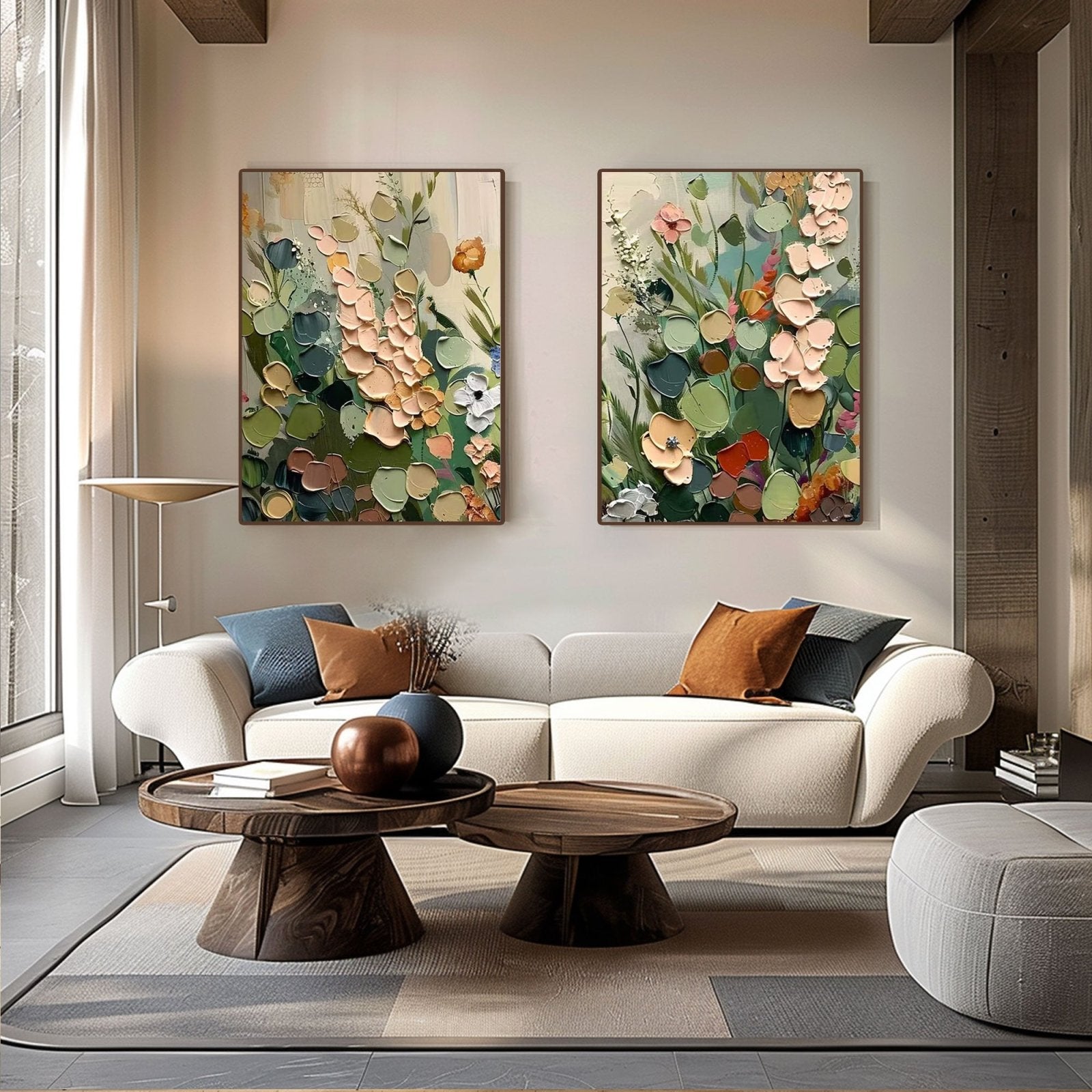 Colorful Painting "Jardín Interior” - nukeart