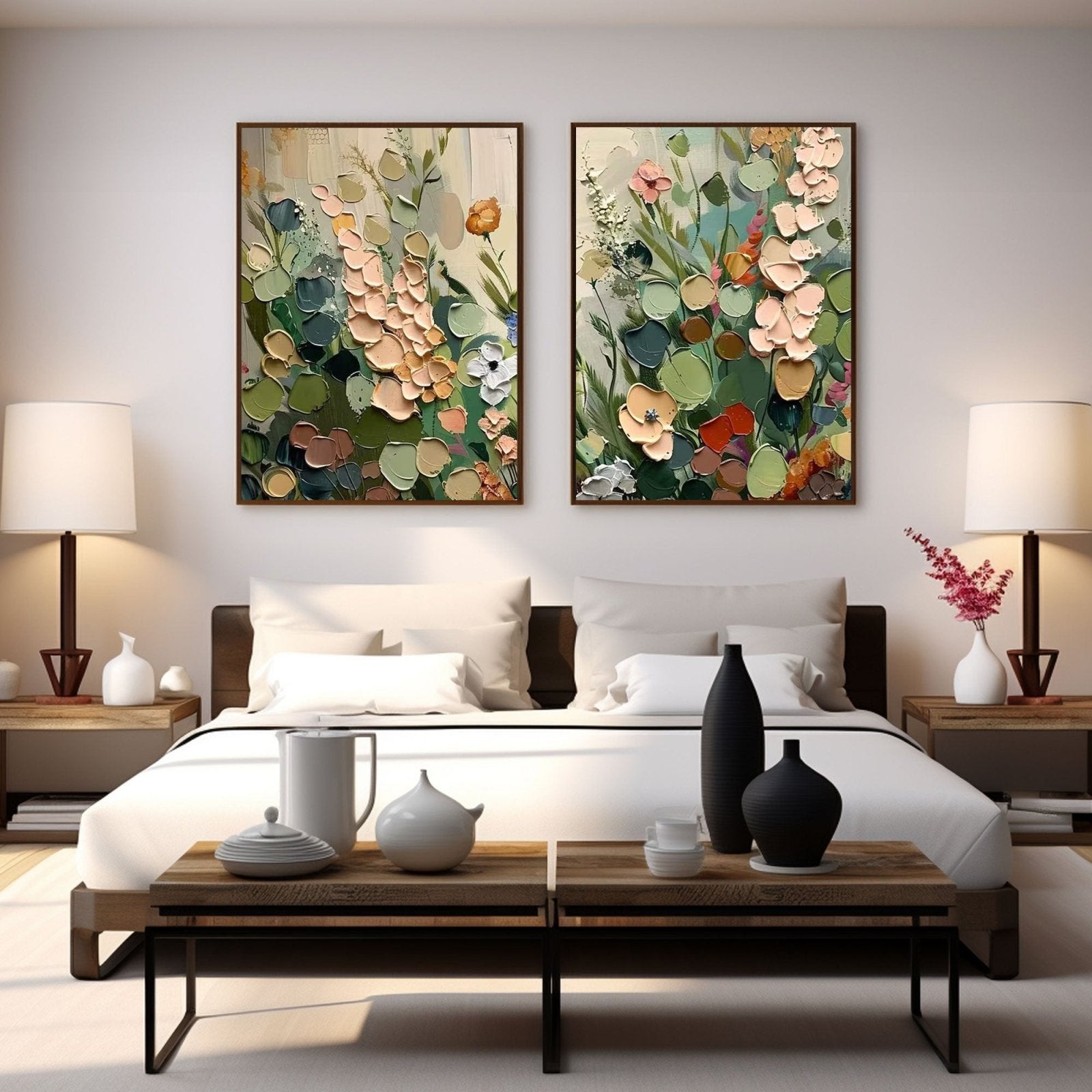 Colorful Painting "Jardín Interior” - nukeart