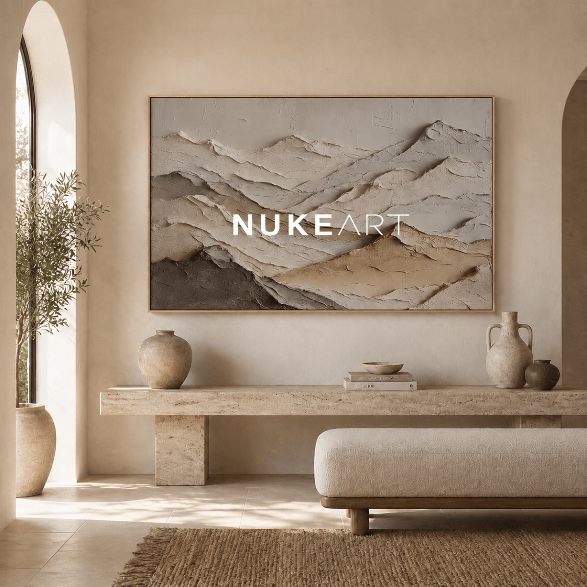 3D Textured Wall Art “Silent Earth Layers” - nukeart