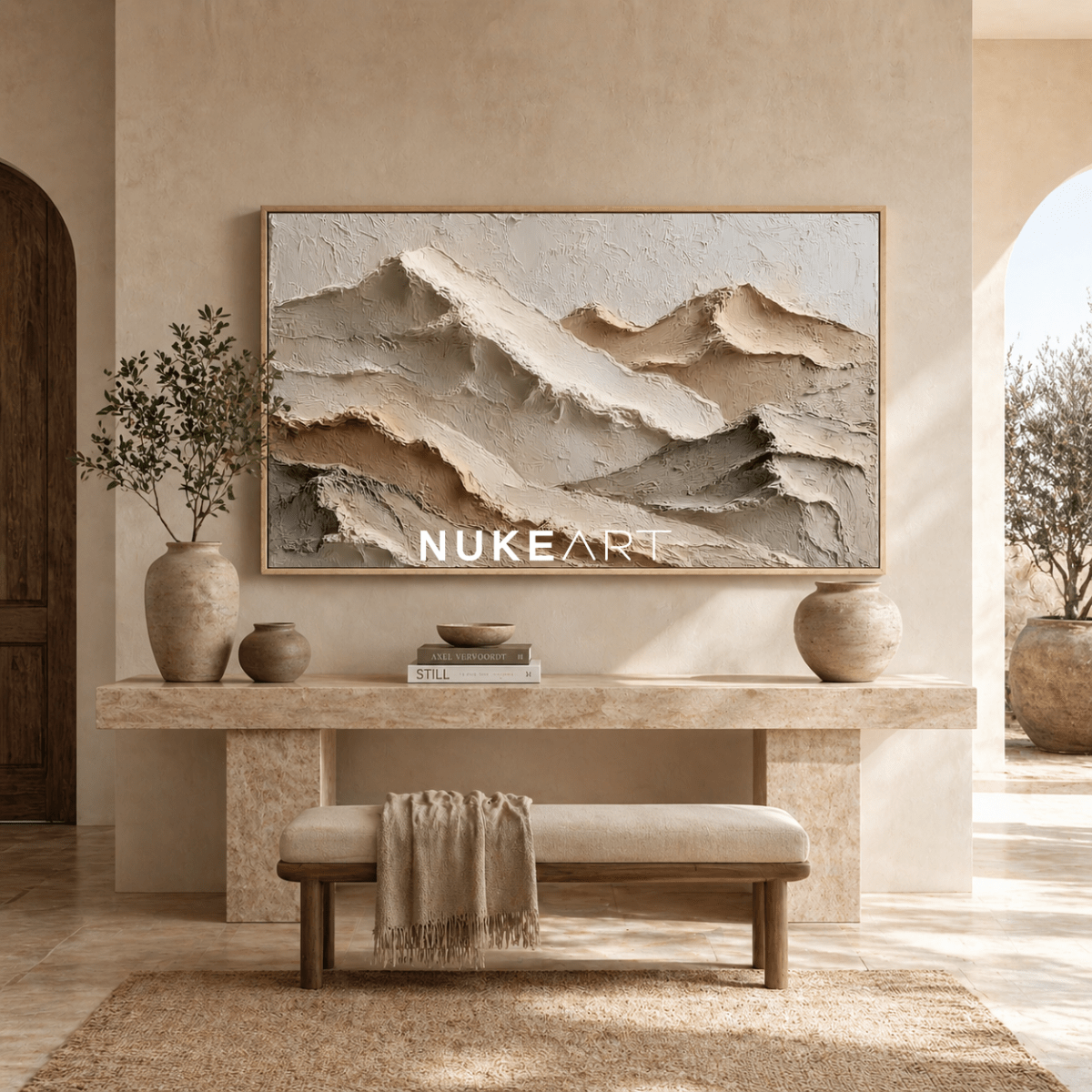 Minimalist Wall Art “Silent Ridge Horizon” - nukeart