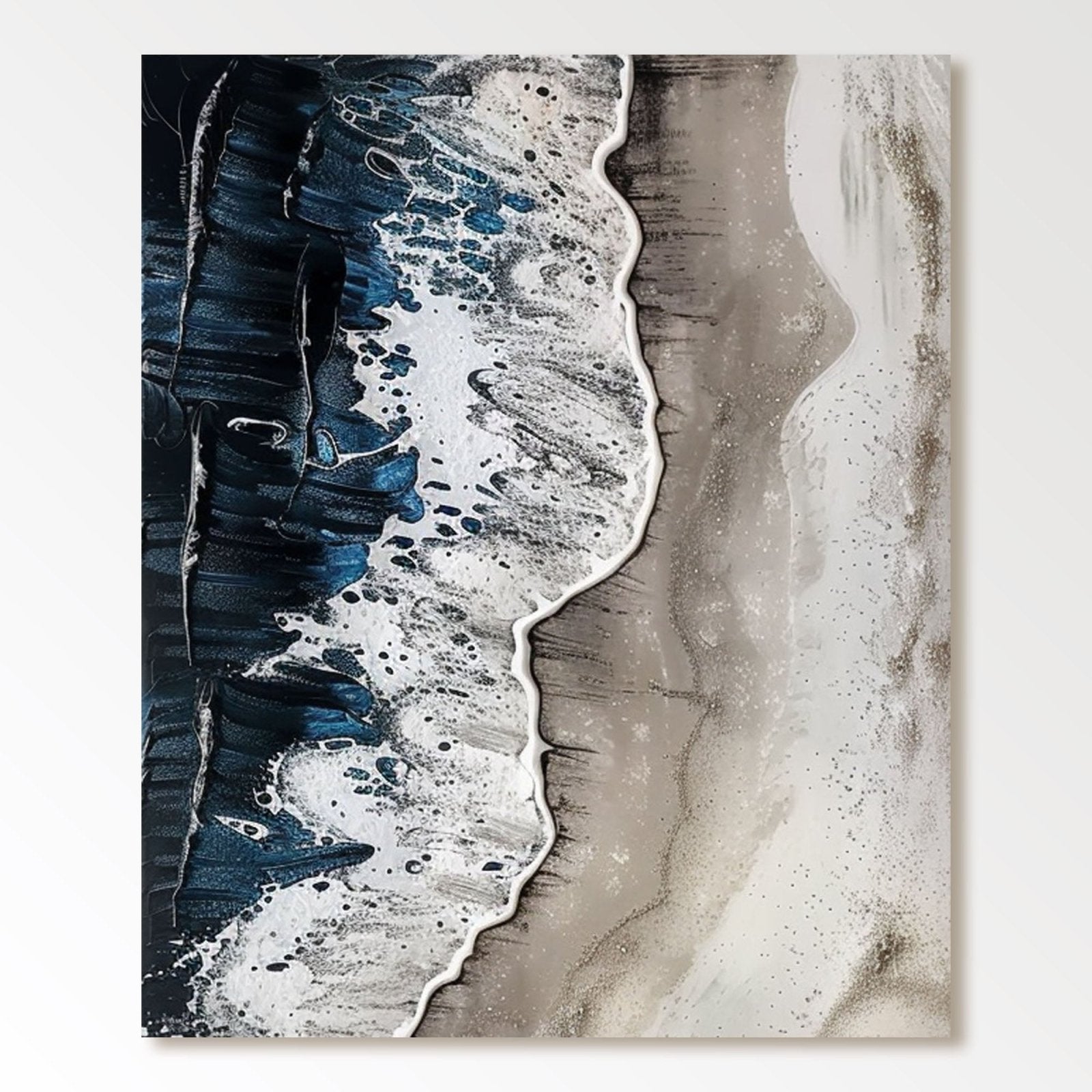 Abstract Ocean Wave Painting | Premium AI-generated image Abstract Ocean Wave Painting | Premium AI-generated image