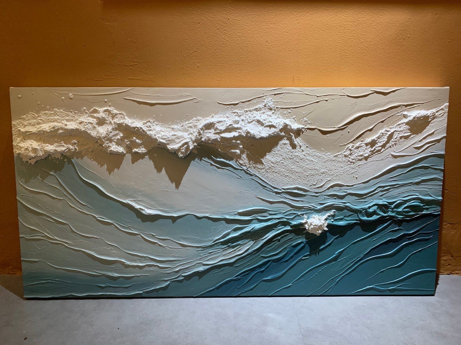 Plaster Textured Painting "Surge" - nukeart