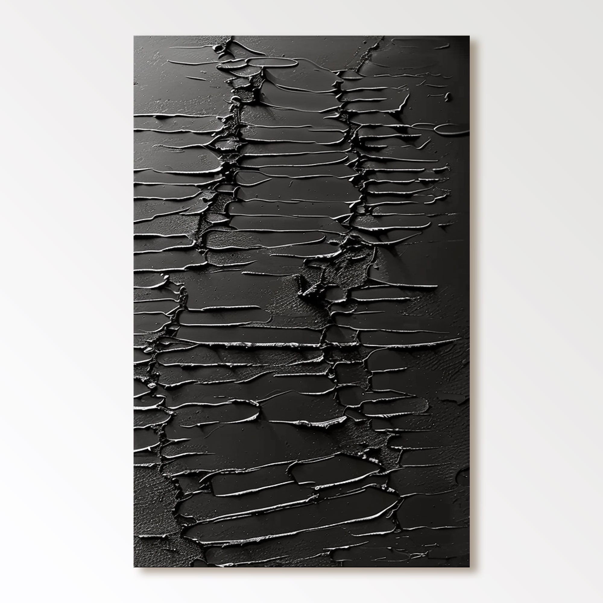 Photo inspiration: Black Minimalist Abstract Art Reference: Black Minimalist Abstract Art Painting Eternal Echoes