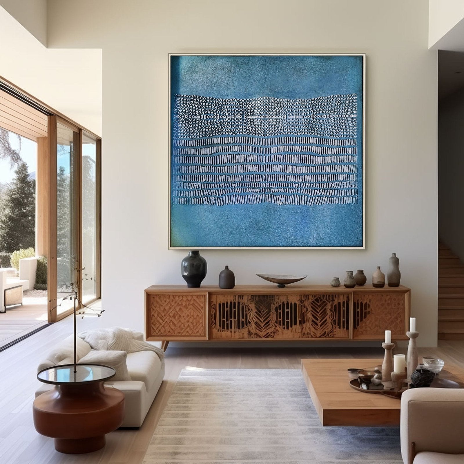 Wabi Sabi Painting "Écho Marin” - nukeart