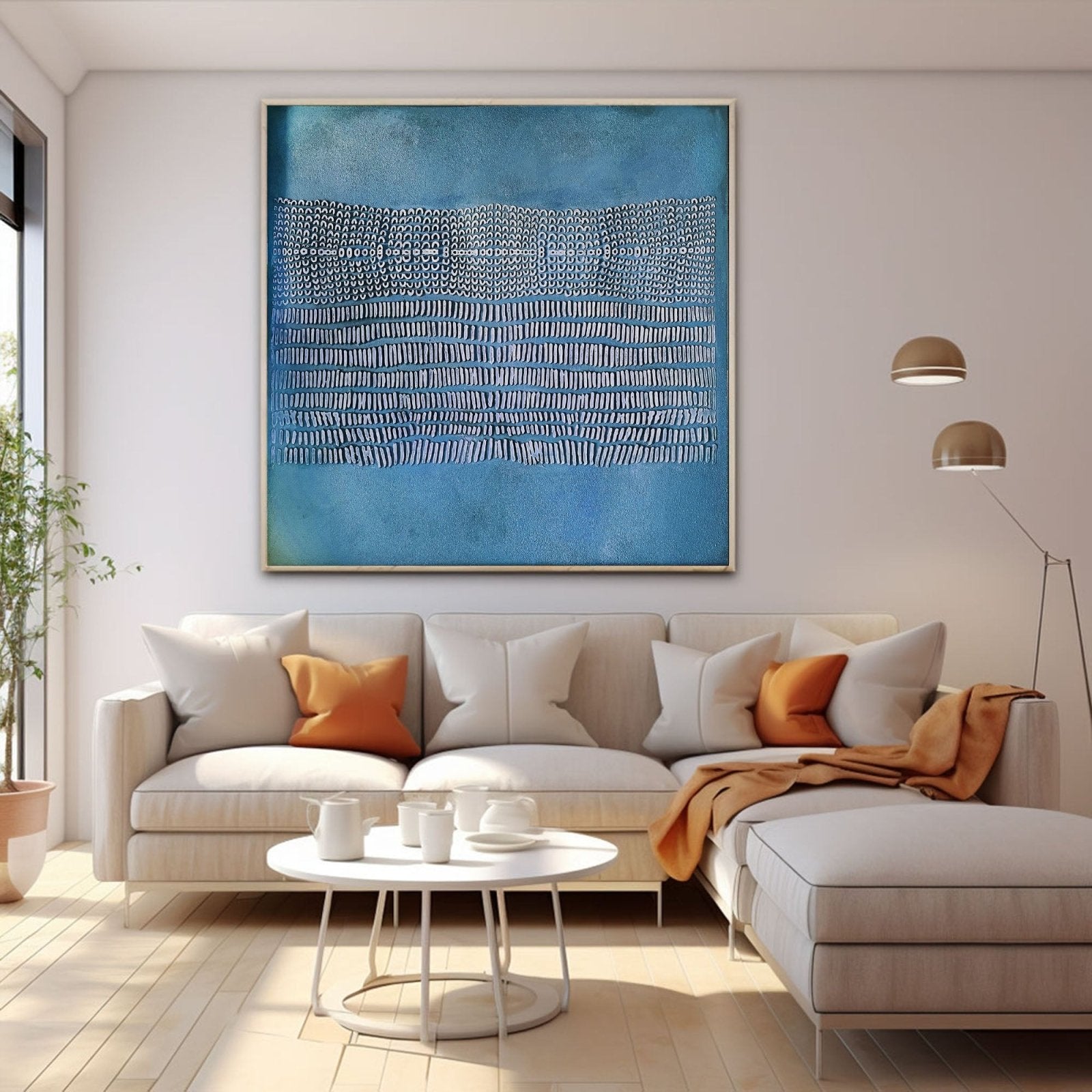 Wabi Sabi Painting "Écho Marin” - nukeart