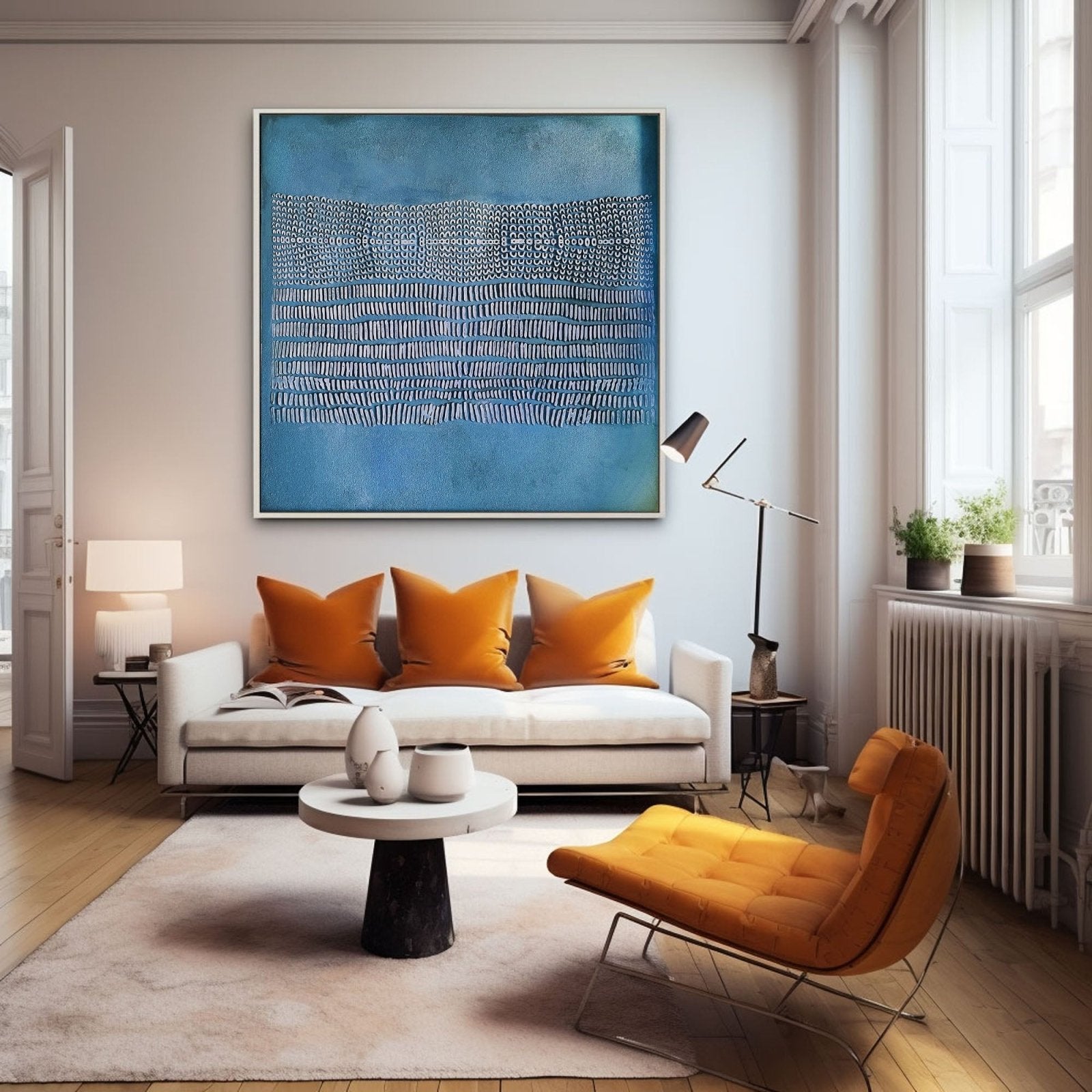 Wabi Sabi Painting "Écho Marin” - nukeart