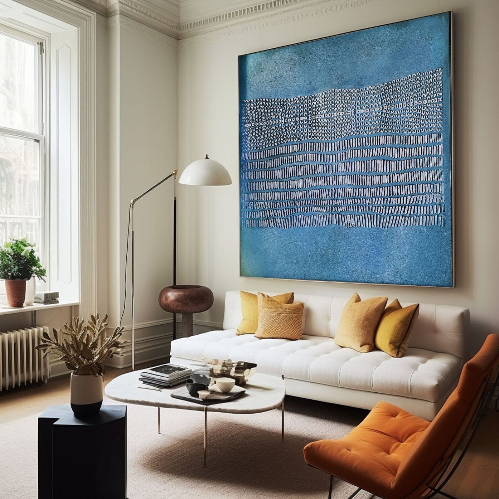 Wabi Sabi Painting "Écho Marin” - nukeart