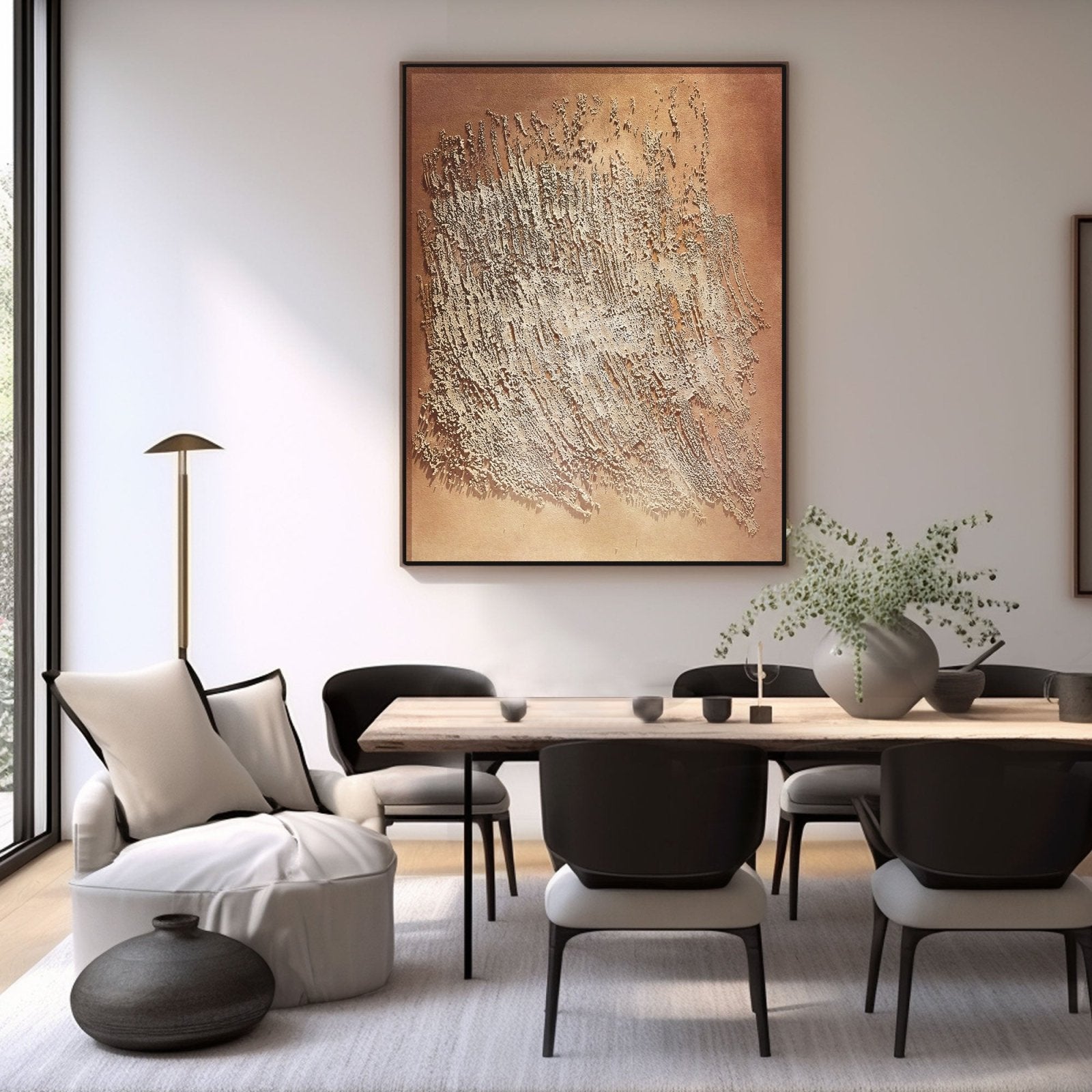 Wabi Sabi Painting "Éveil Brûlant” - nukeart