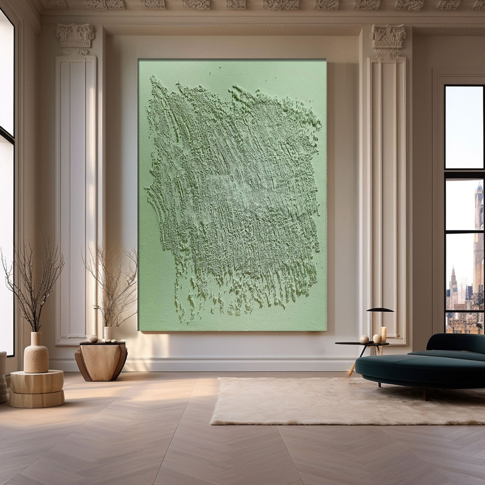 Wabi Sabi Painting "Éveil Silencieux” - nukeart