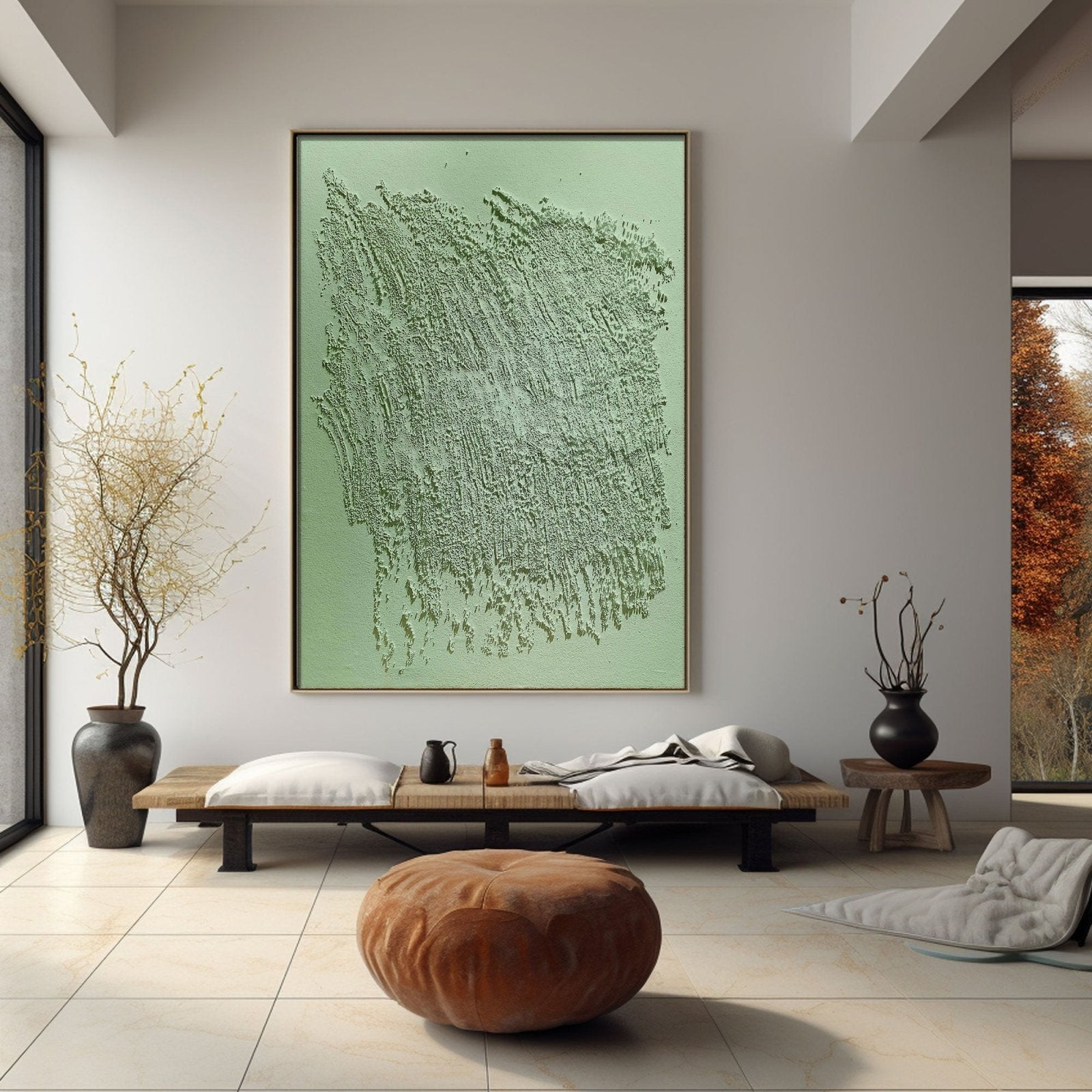 Wabi Sabi Painting "Éveil Silencieux” - nukeart
