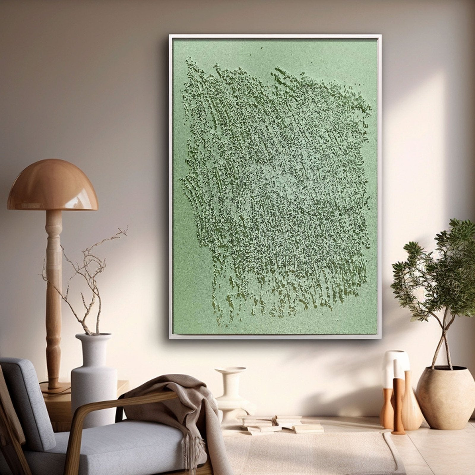 Wabi Sabi Painting "Éveil Silencieux” - nukeart