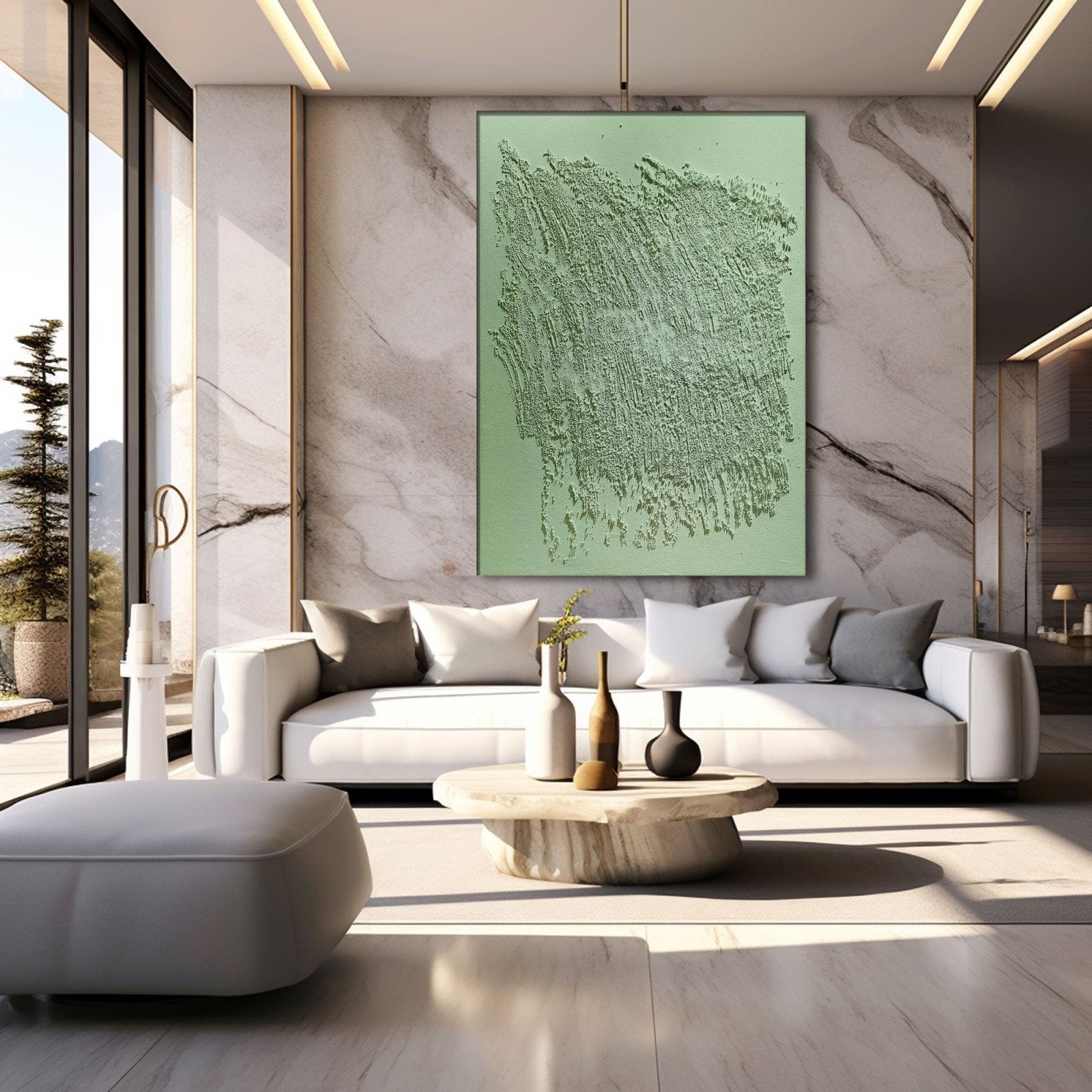 Wabi Sabi Painting "Éveil Silencieux” - nukeart