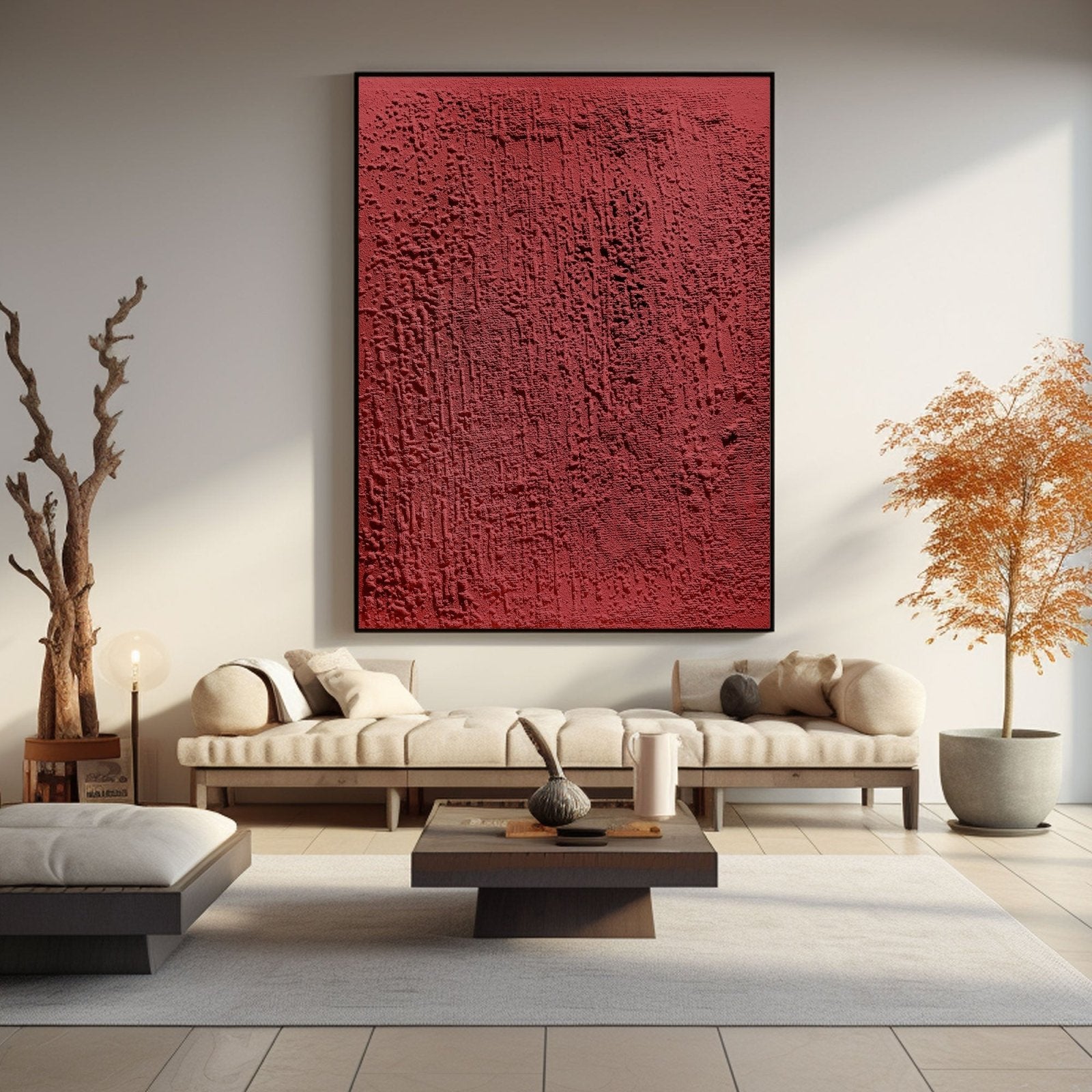 Wabi Sabi Painting "Feu Intérieur“ - nukeart