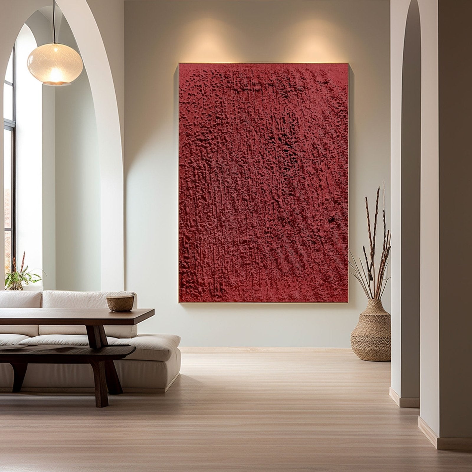 Wabi Sabi Painting "Feu Intérieur“ - nukeart