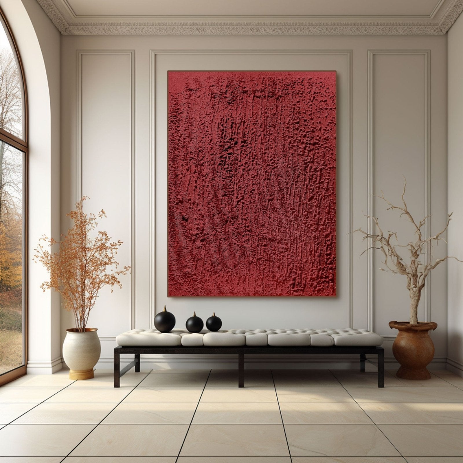 Wabi Sabi Painting "Feu Intérieur“ - nukeart