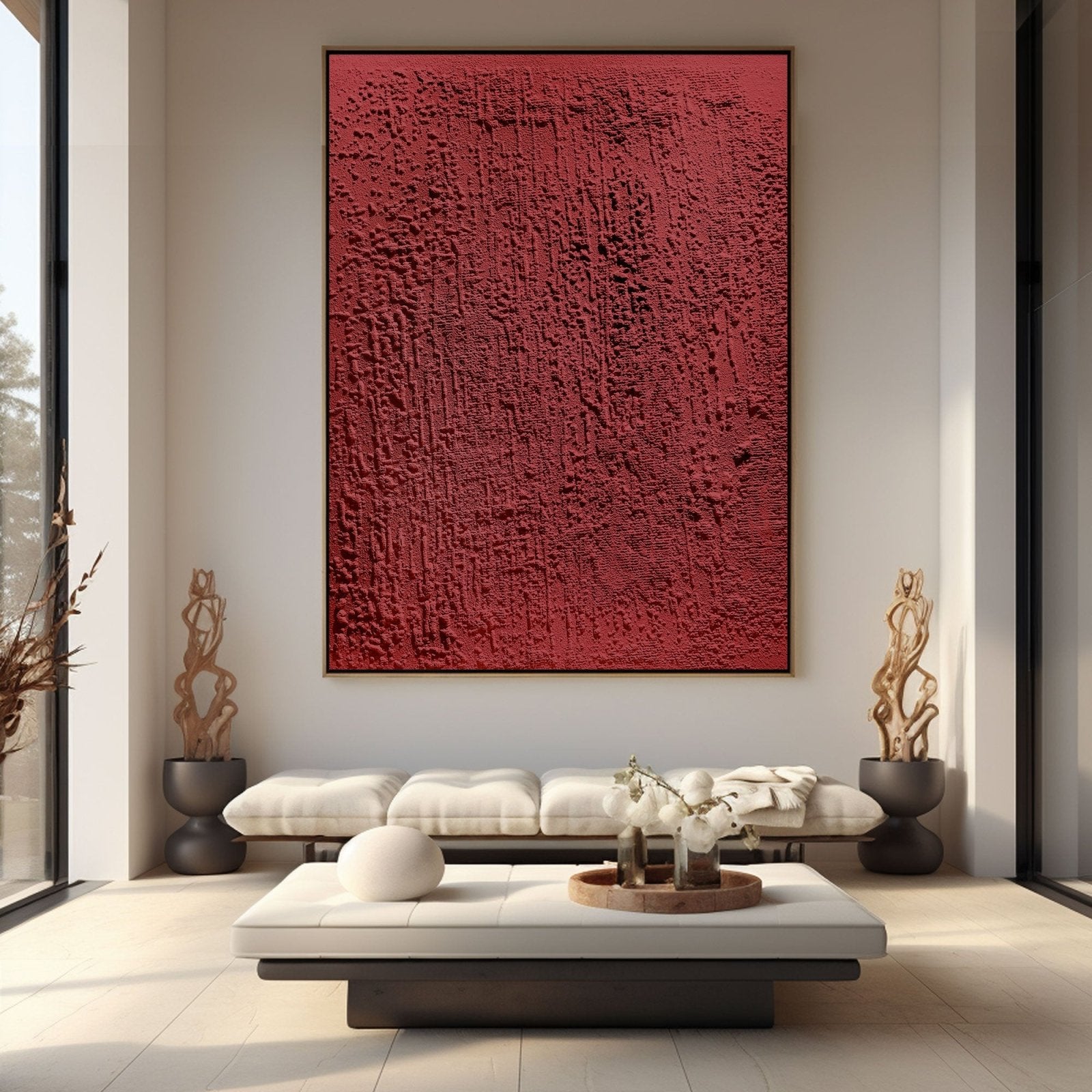 Wabi Sabi Painting "Feu Intérieur“ - nukeart