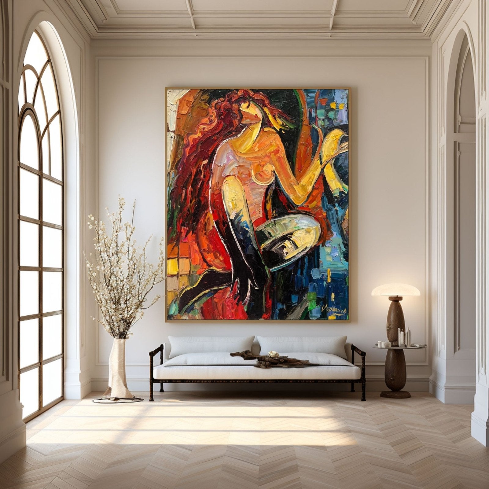Wabi Sabi Painting "Fuego Libre“ - nukeart