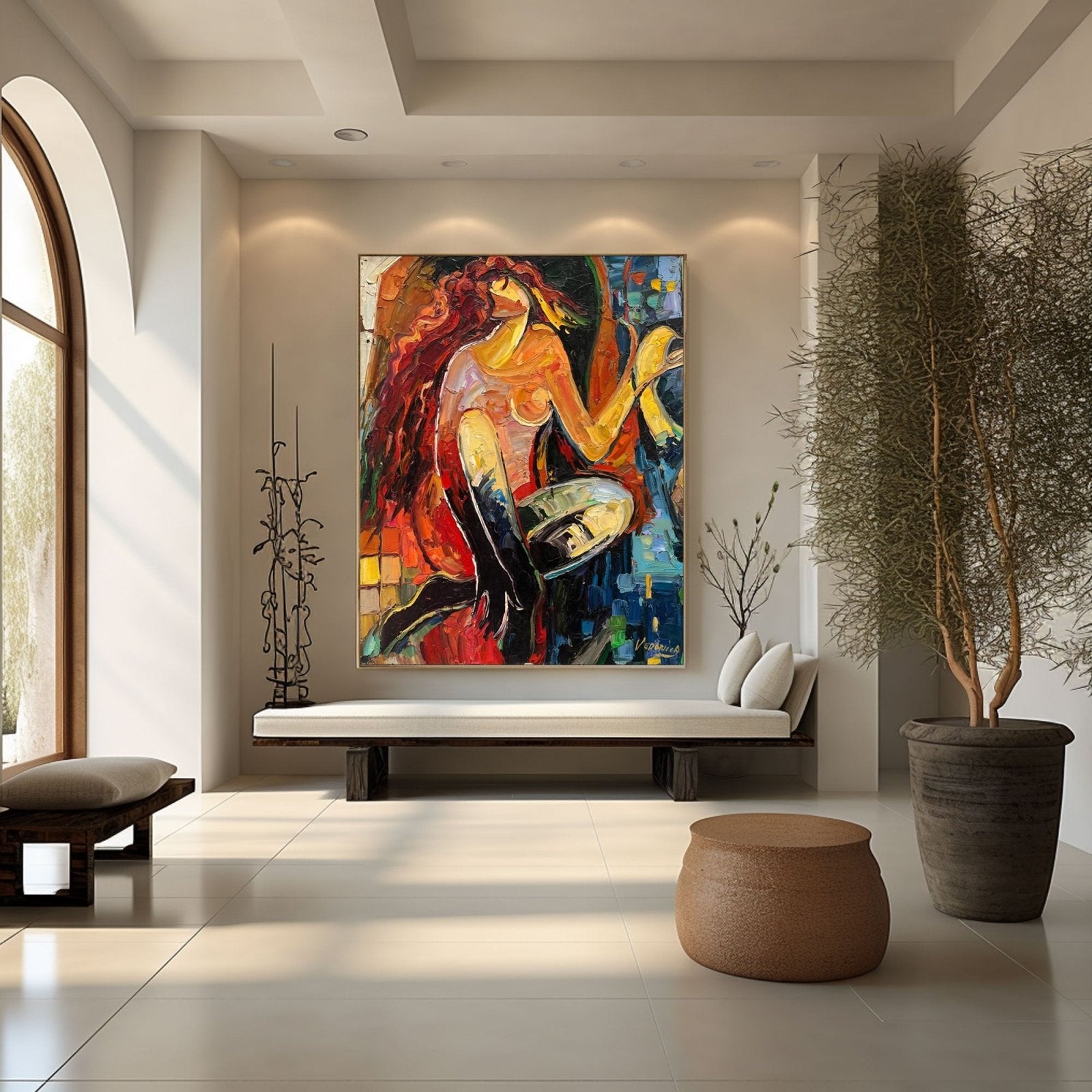 Wabi Sabi Painting "Fuego Libre“ - nukeart