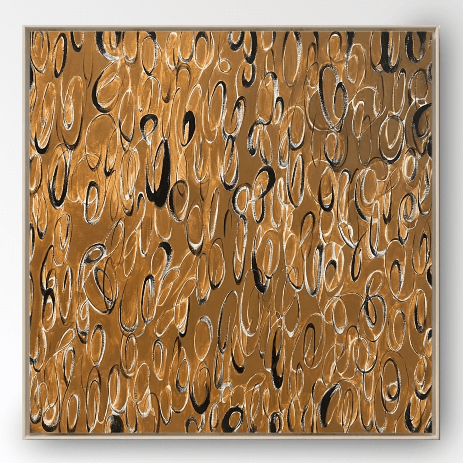 Wabi Sabi Painting "Golden Echo” - nukeart