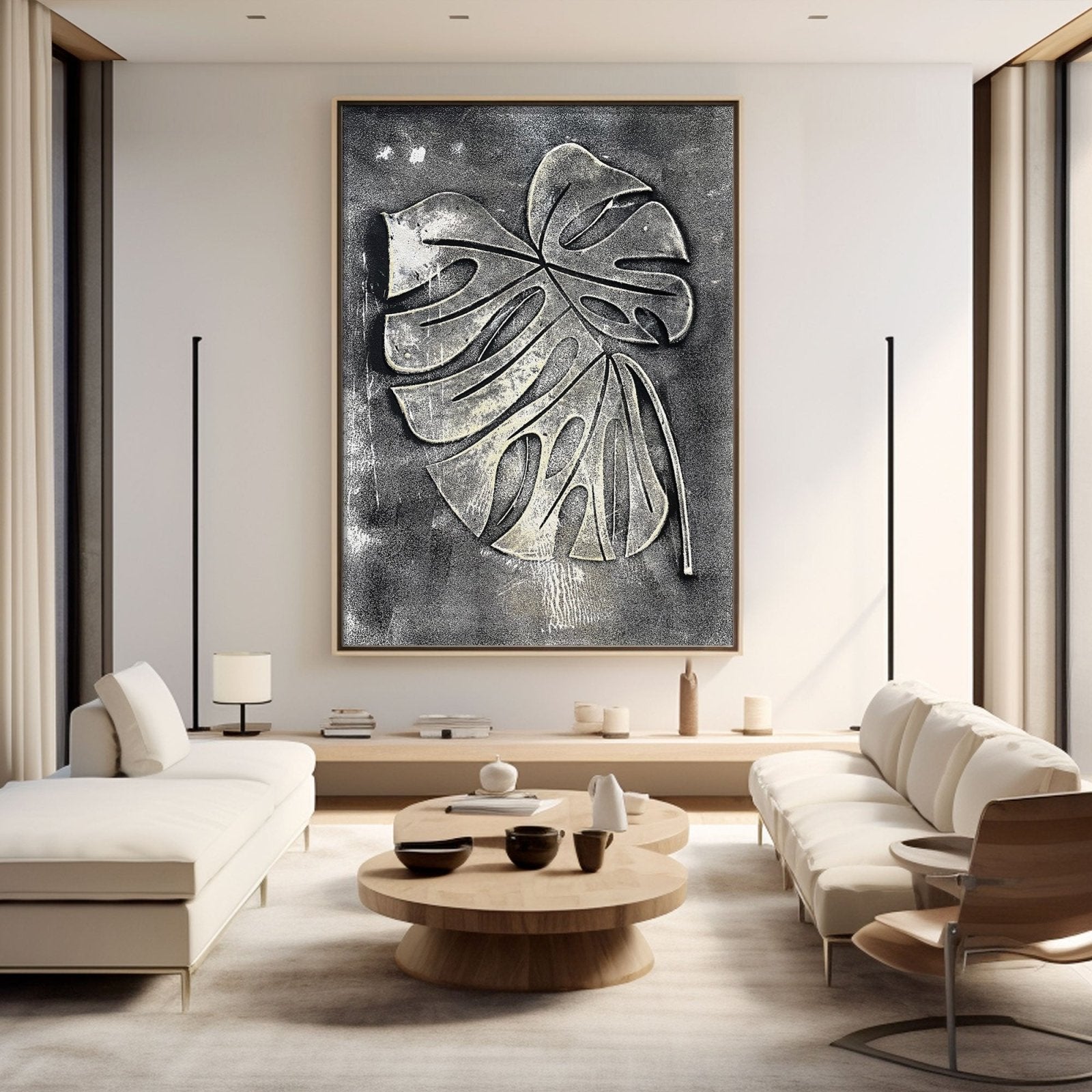 Wabi Sabi Painting "Gouden Blad“ - nukeart