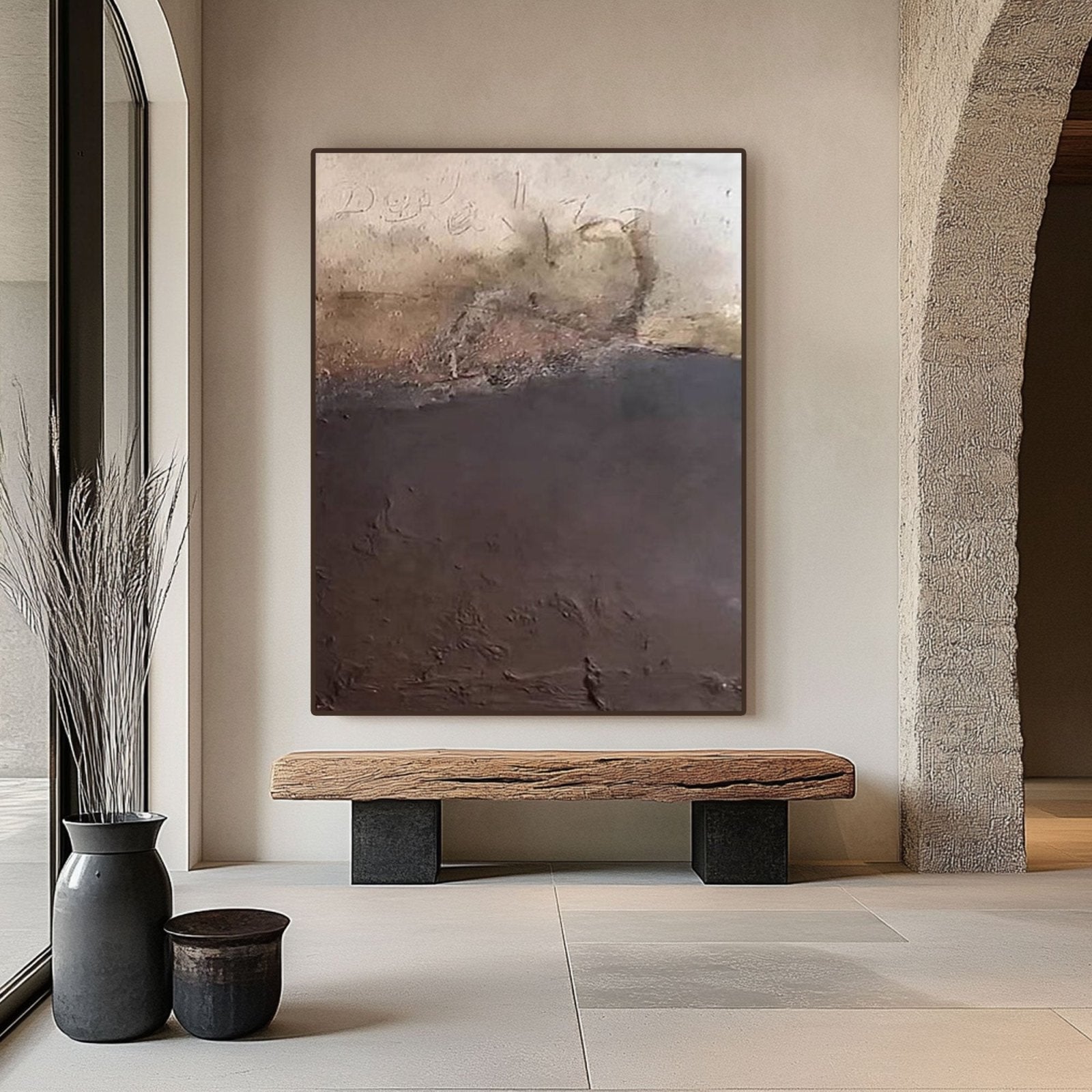 Wabi Sabi Painting "Murmures du Temps" - nukeart