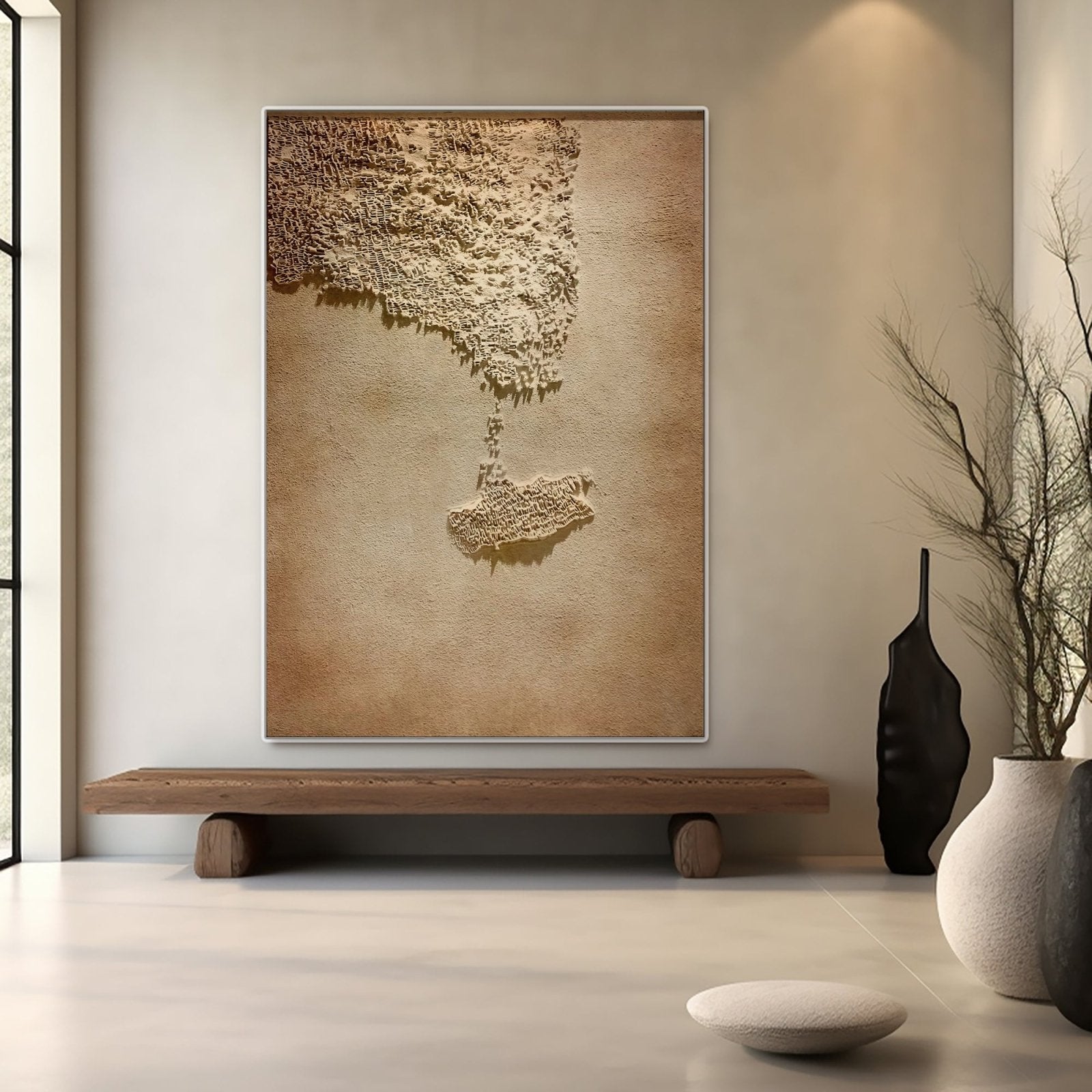 Wabi Sabi Painting "Ombre Évanescente“ - nukeart