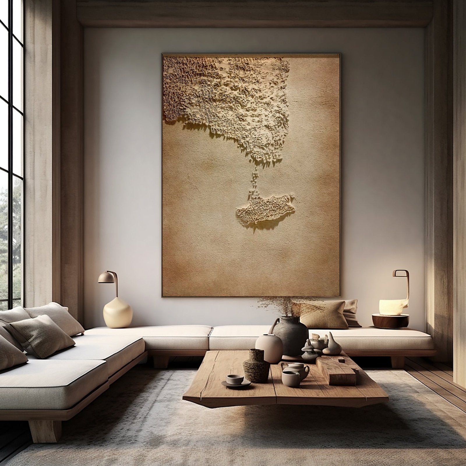 Wabi Sabi Painting "Ombre Évanescente“ - nukeart