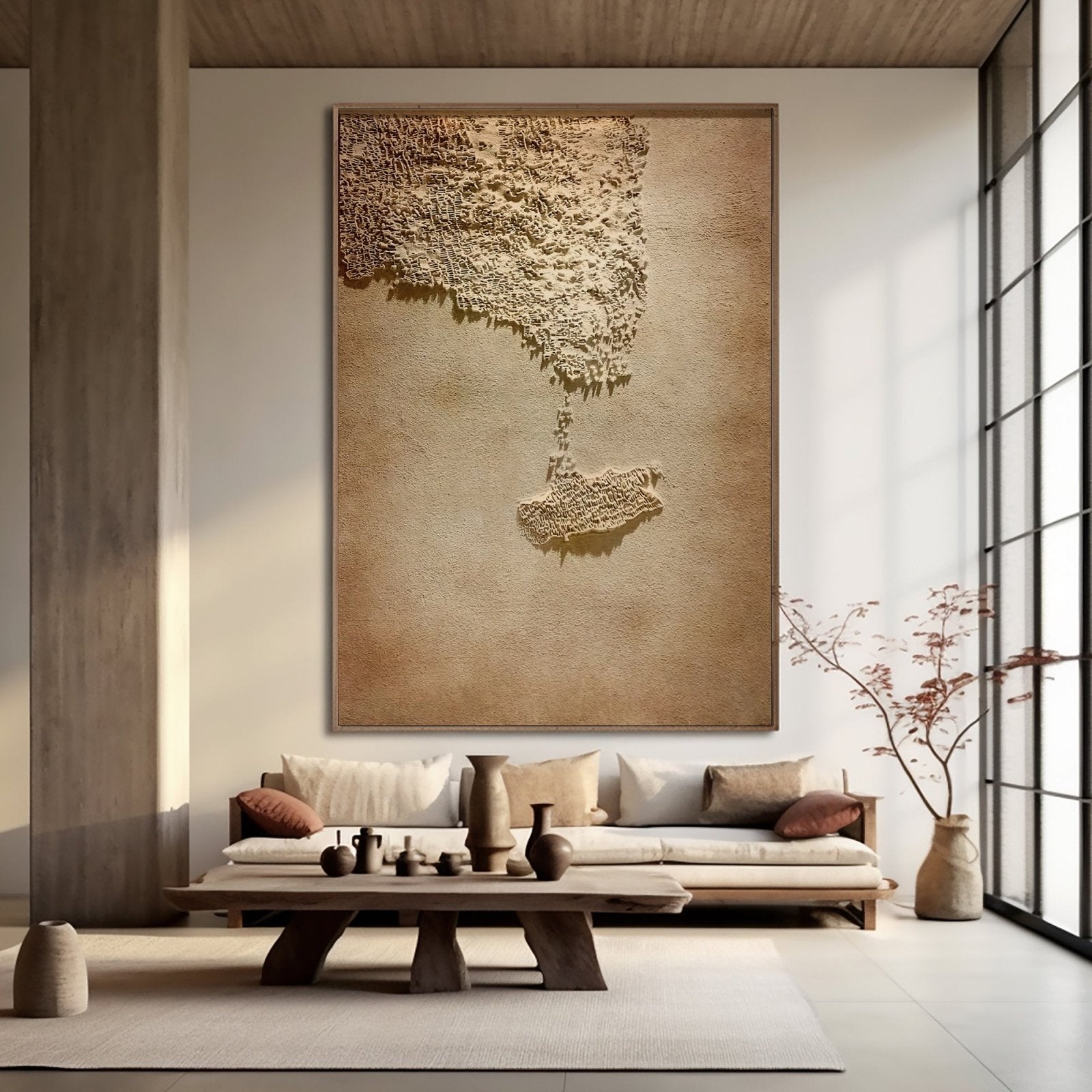 Wabi Sabi Painting "Ombre Évanescente“ - nukeart