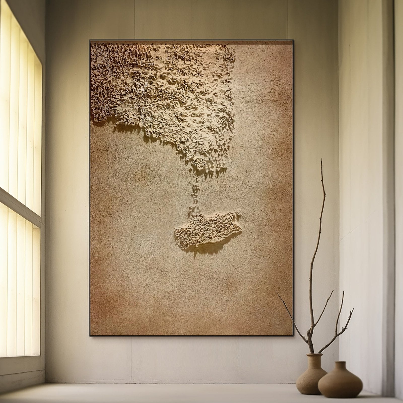 Wabi Sabi Painting "Ombre Évanescente“ - nukeart