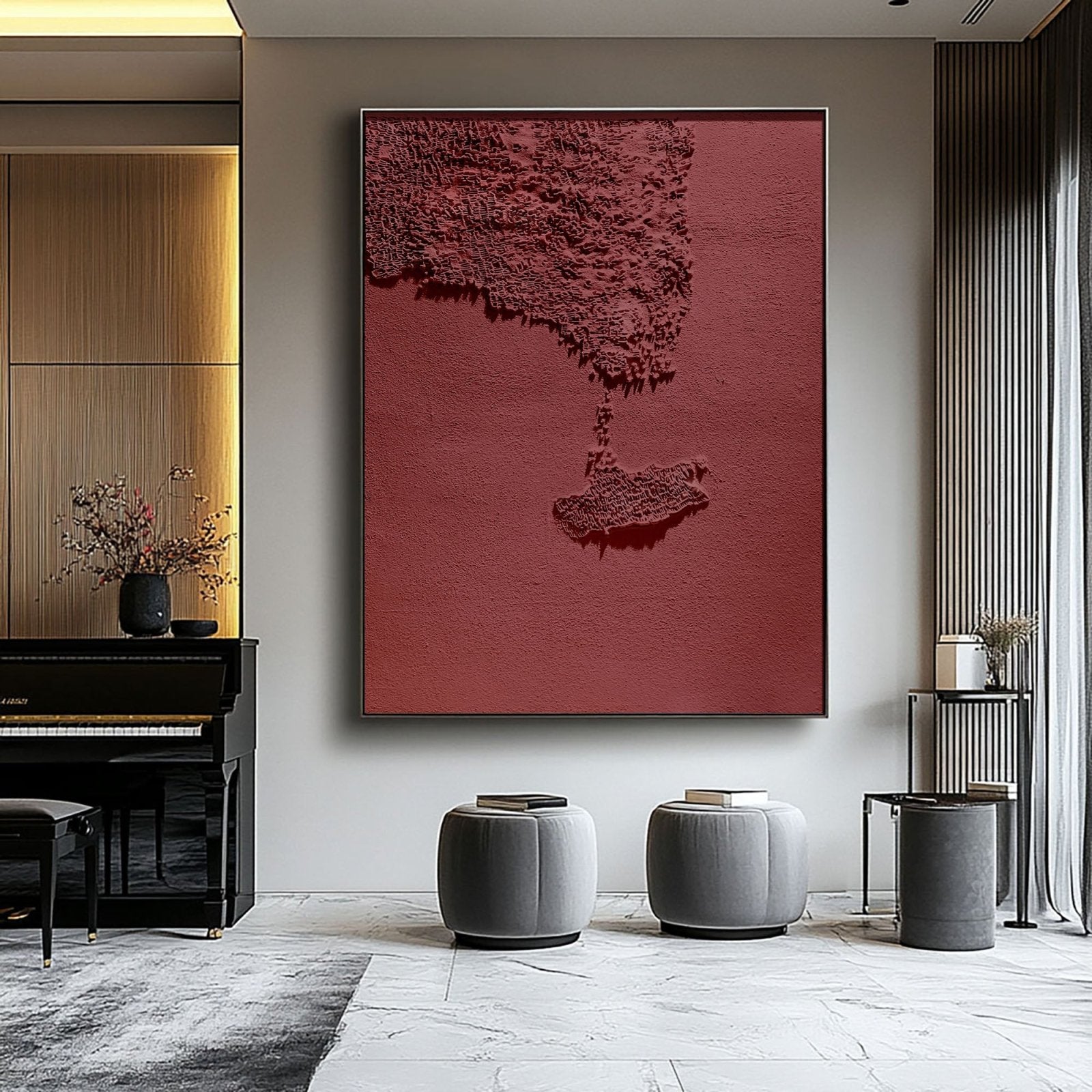 Wabi Sabi Painting "Ombre Persistante“ - nukeart