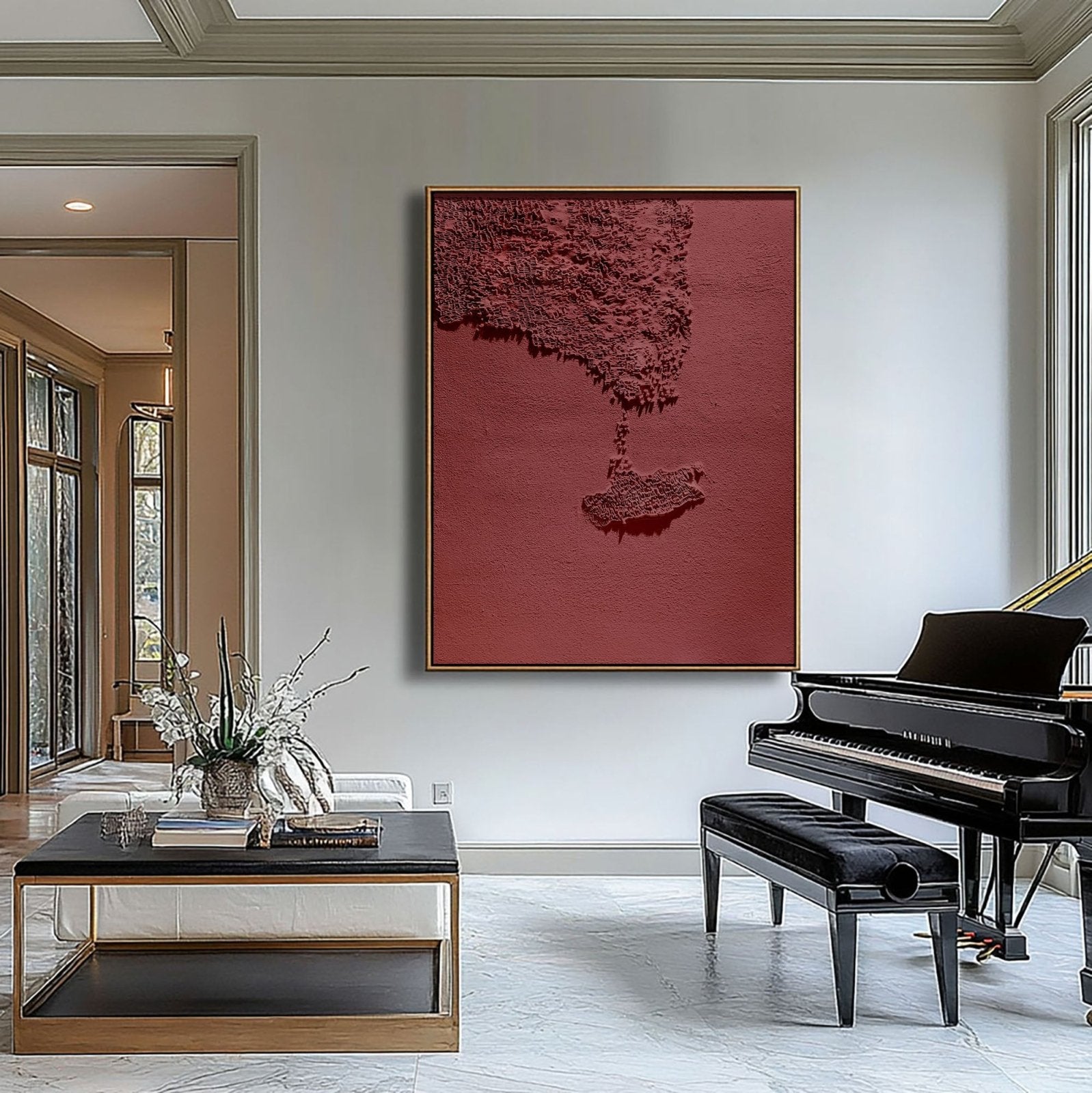 Wabi Sabi Painting "Ombre Persistante“ - nukeart