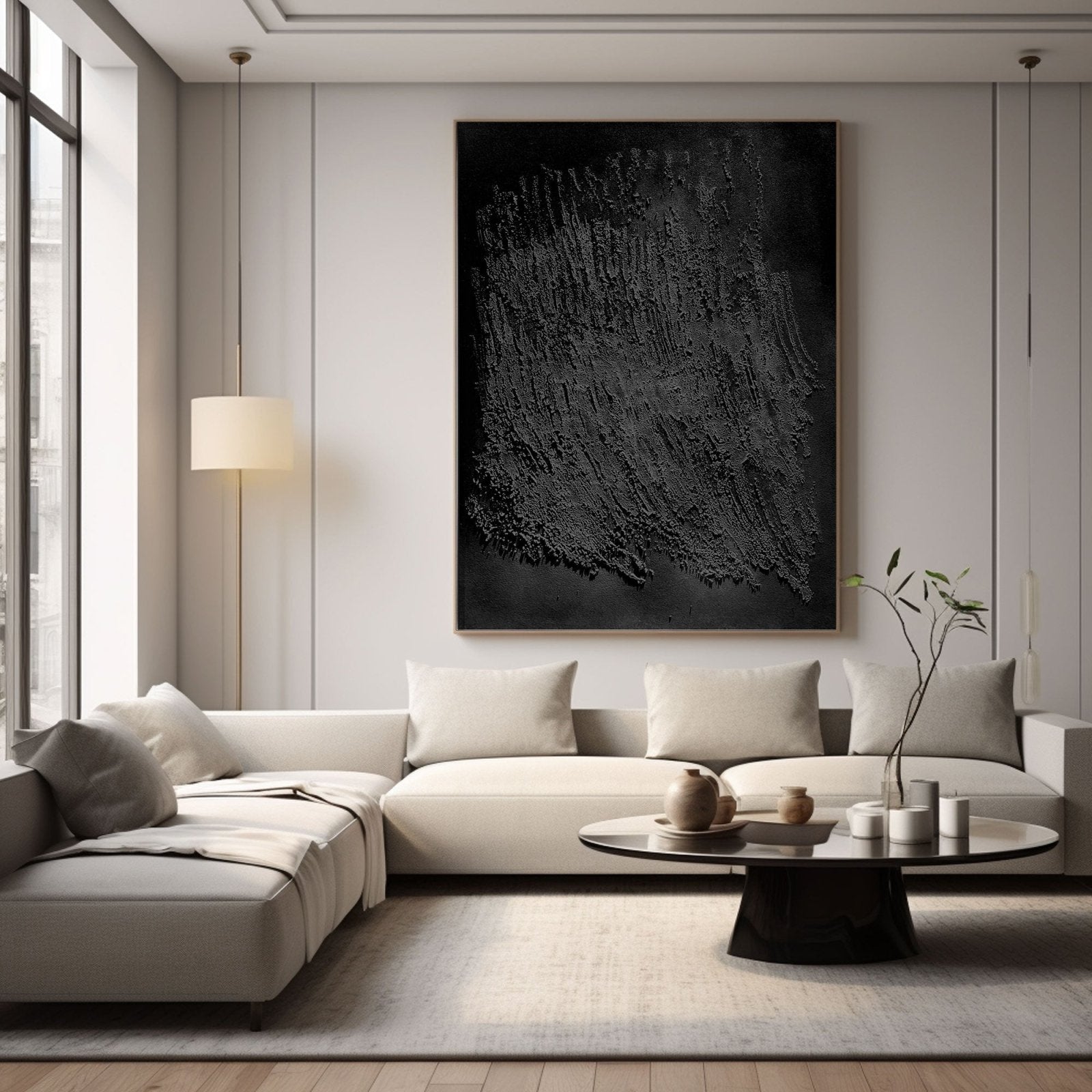 Wabi Sabi Painting "Ombre Silencieuse” - nukeart