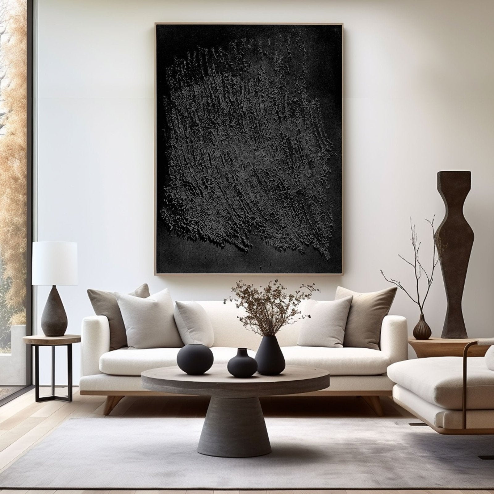 Wabi Sabi Painting "Ombre Silencieuse” - nukeart