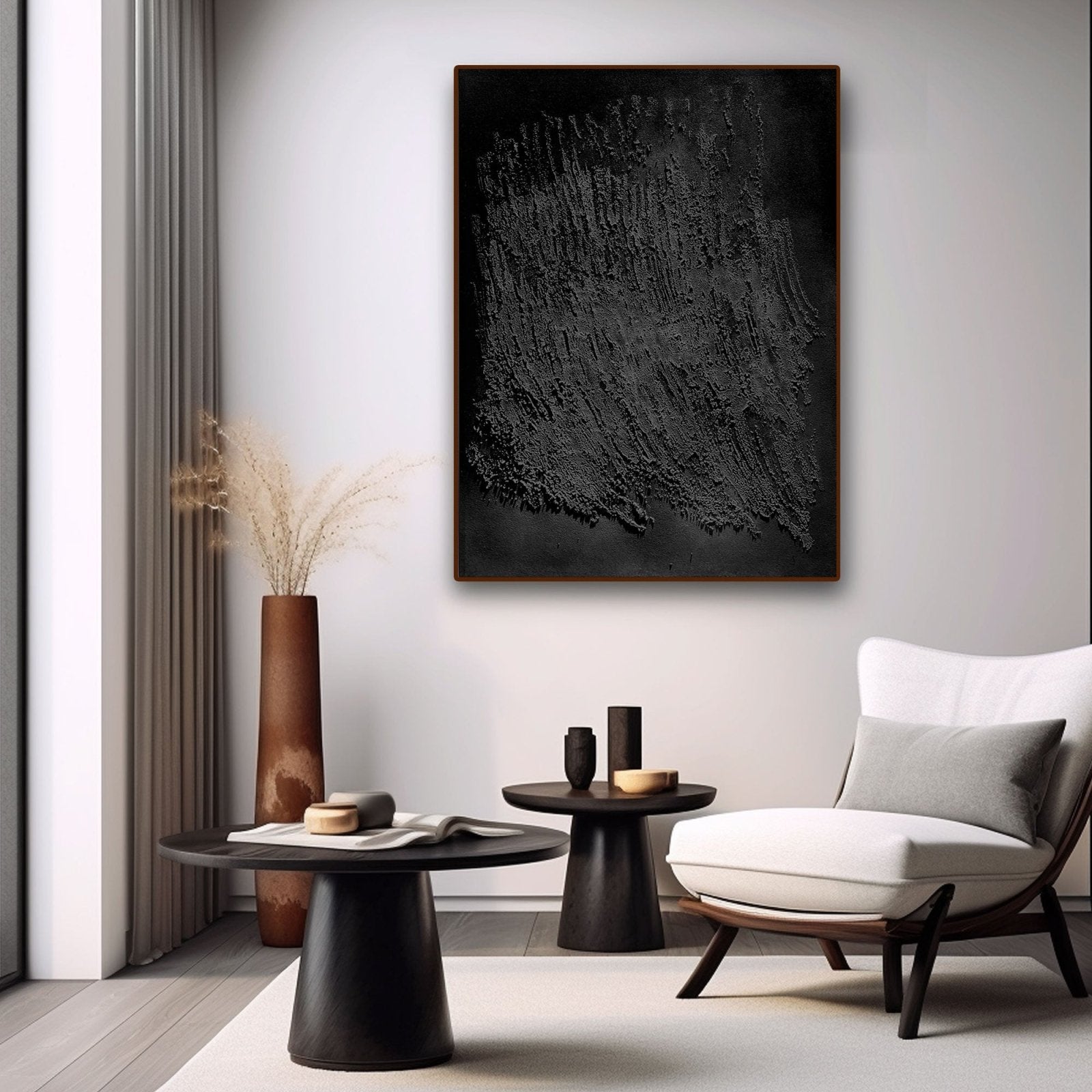 Wabi Sabi Painting "Ombre Silencieuse” - nukeart