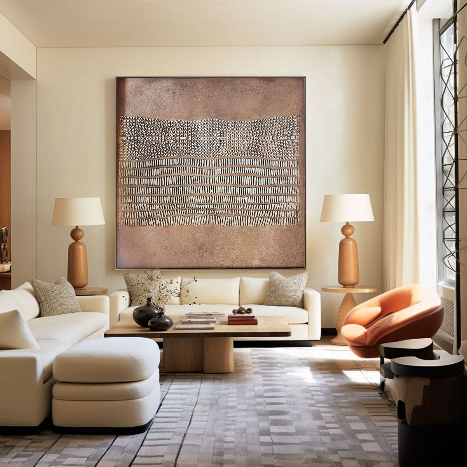 Wabi Sabi Painting "Rythme Ancien” - nukeart