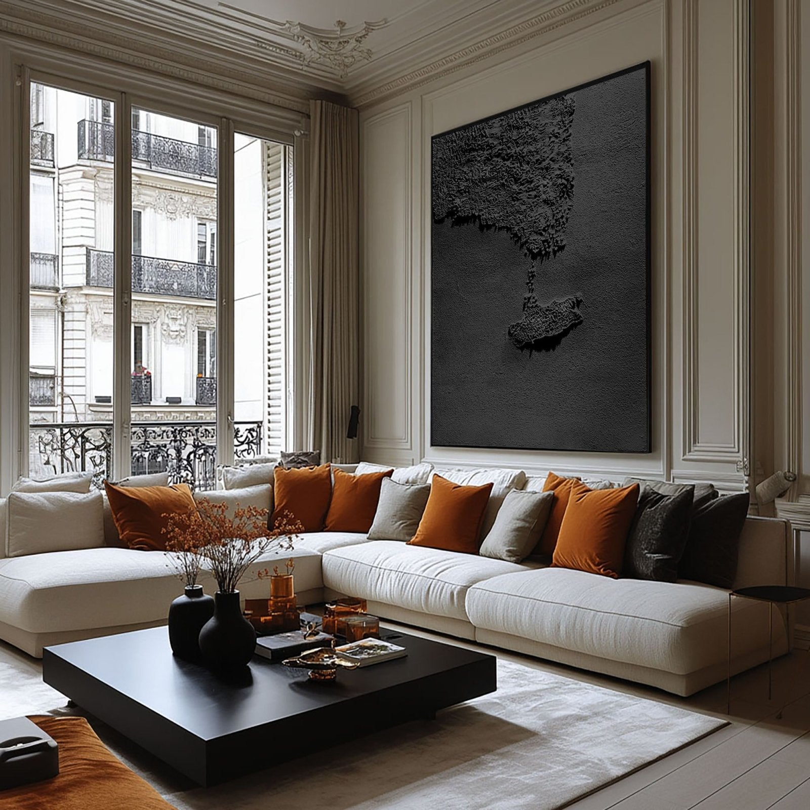 Wabi Sabi Painting "Schaduw Stad“ - nukeart