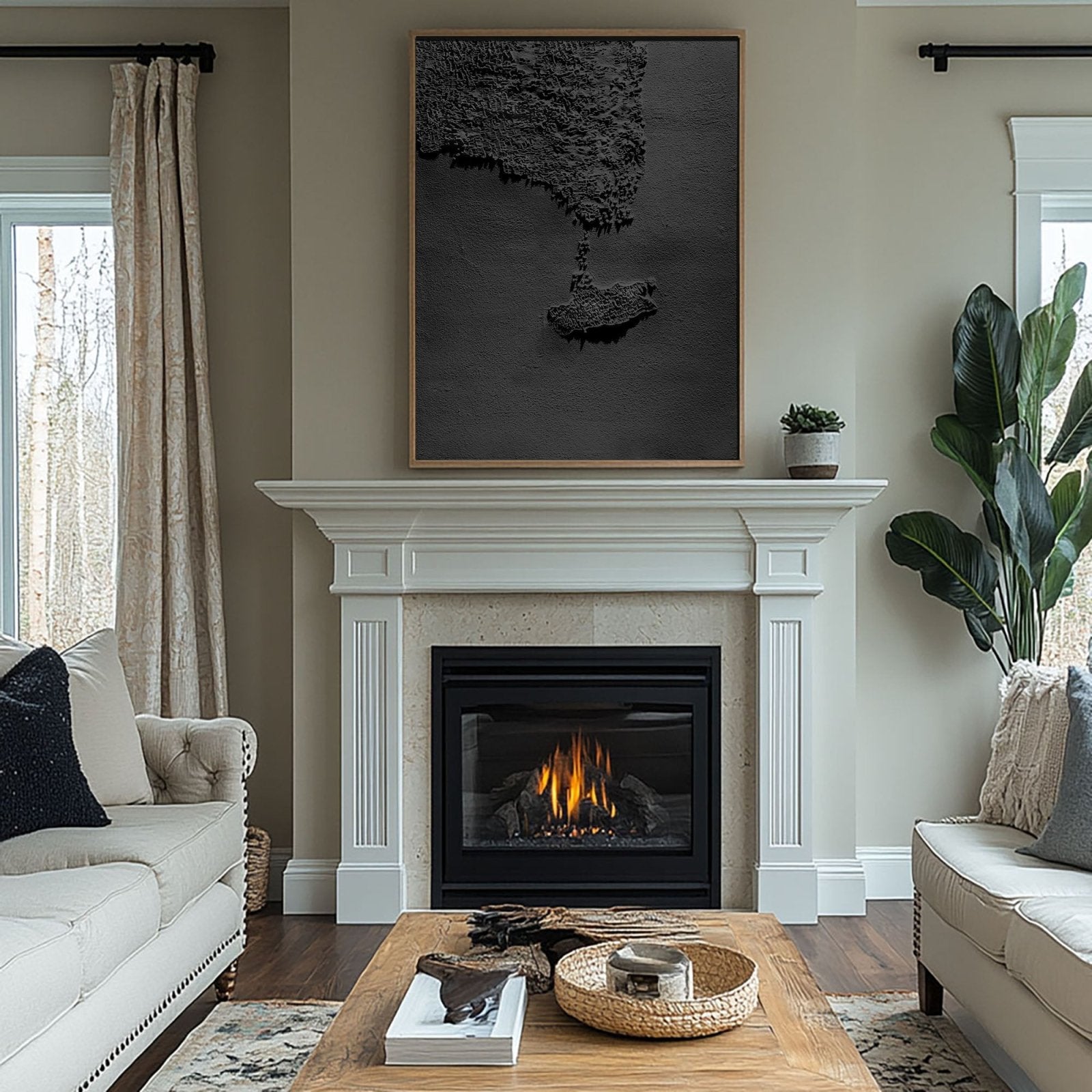 Wabi Sabi Painting "Schaduw Stad“ - nukeart