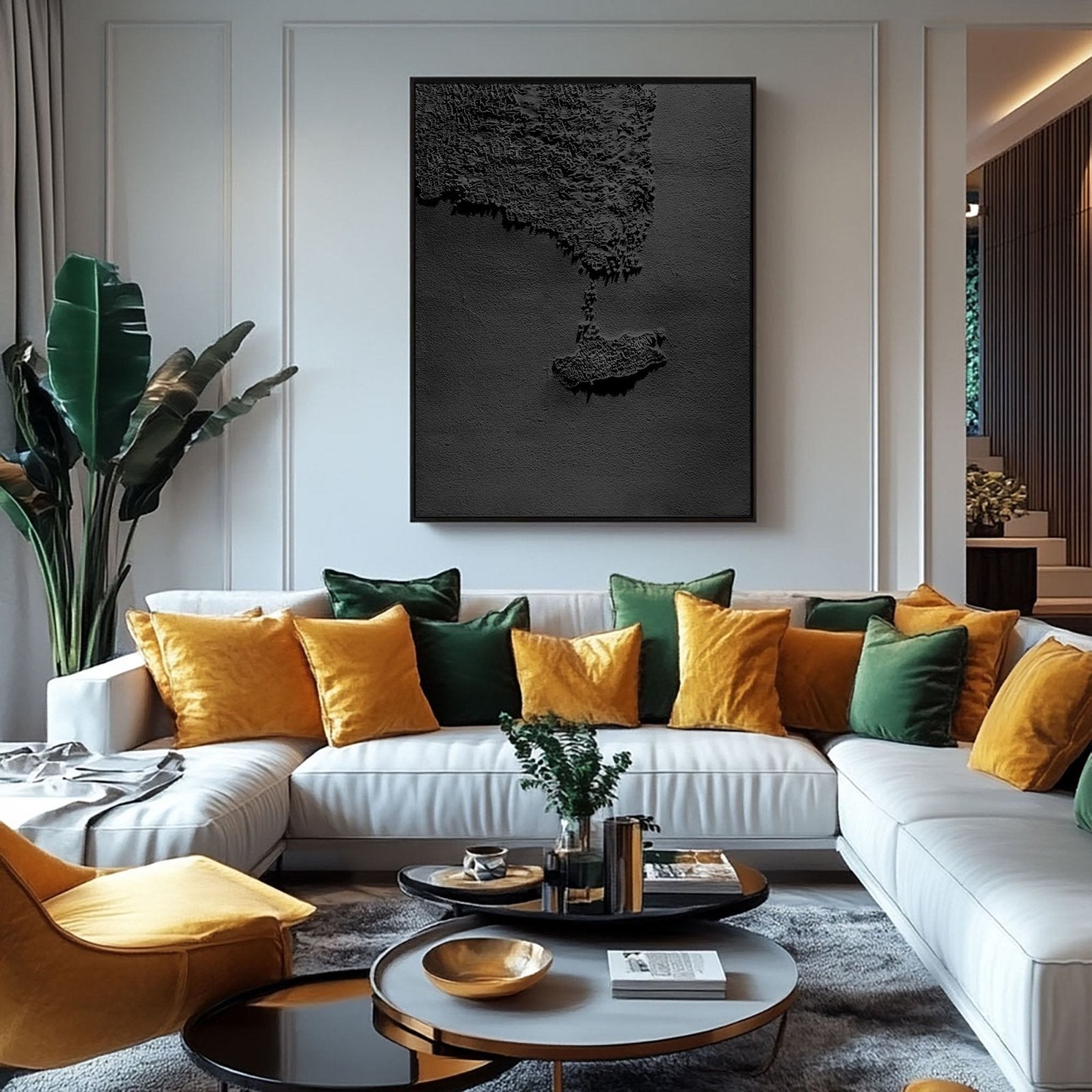Wabi Sabi Painting "Schaduw Stad“ - nukeart