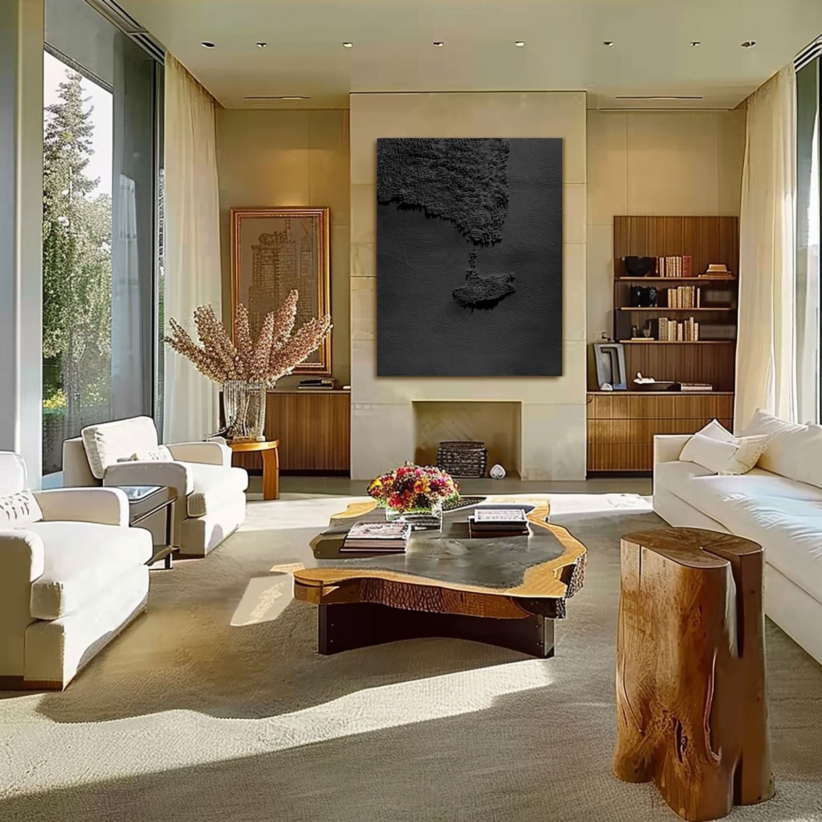 Wabi Sabi Painting "Schaduw Stad“ - nukeart