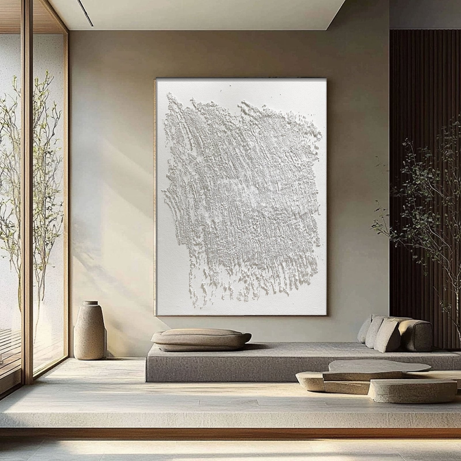 Wabi Sabi Painting "Silence Éternel” - nukeart