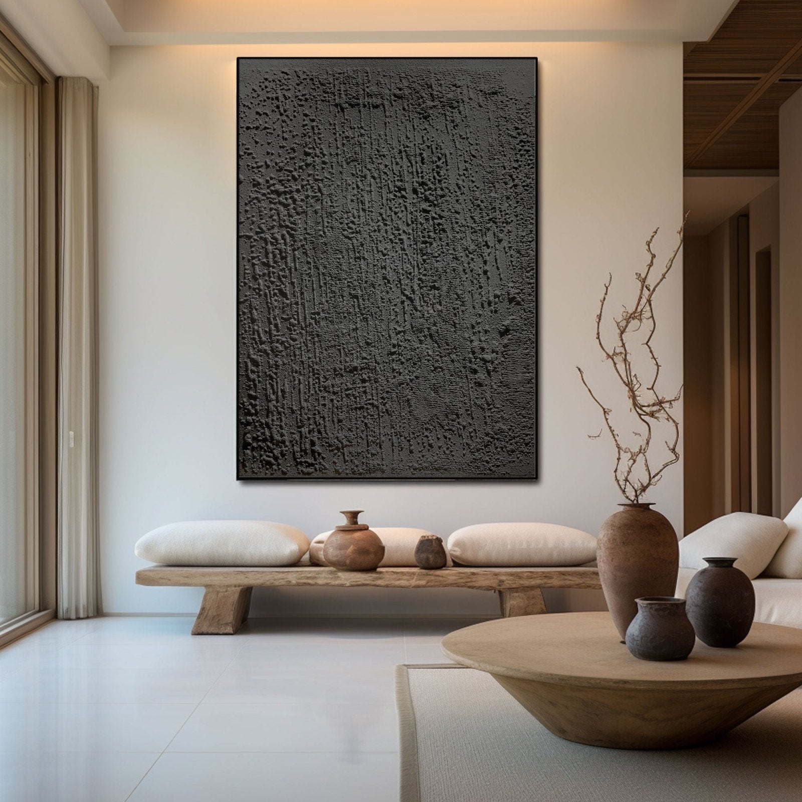 Wabi Sabi Painting "Silence Profond“ - nukeart