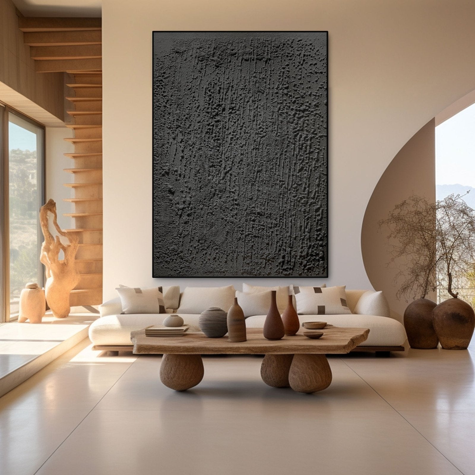 Wabi Sabi Painting "Silence Profond“ - nukeart