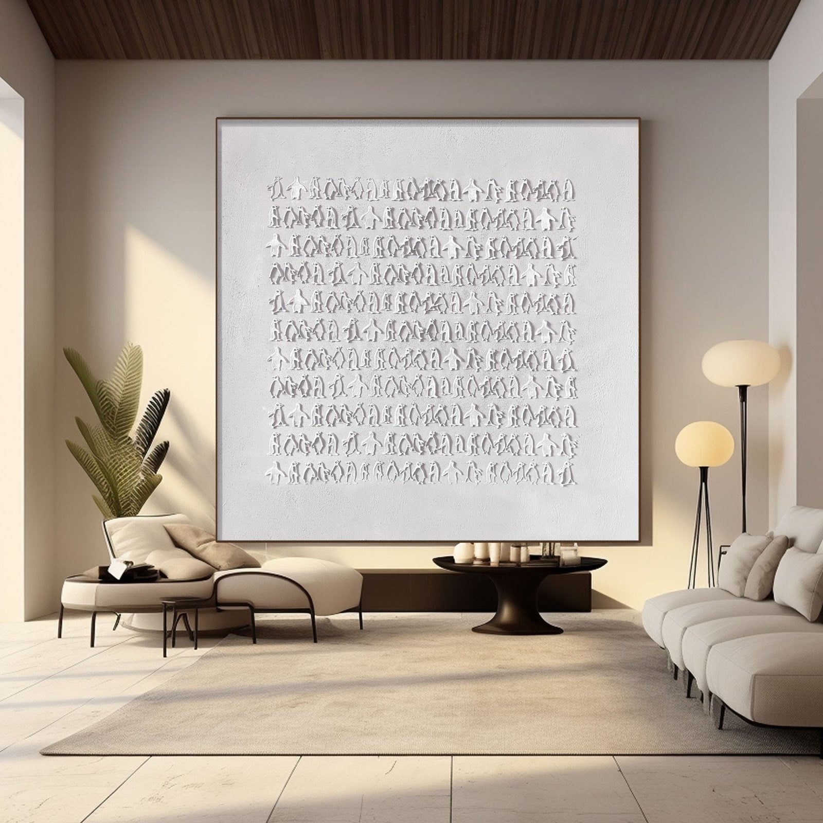 Wabi Sabi Painting "Witte Schaduw” - nukeart